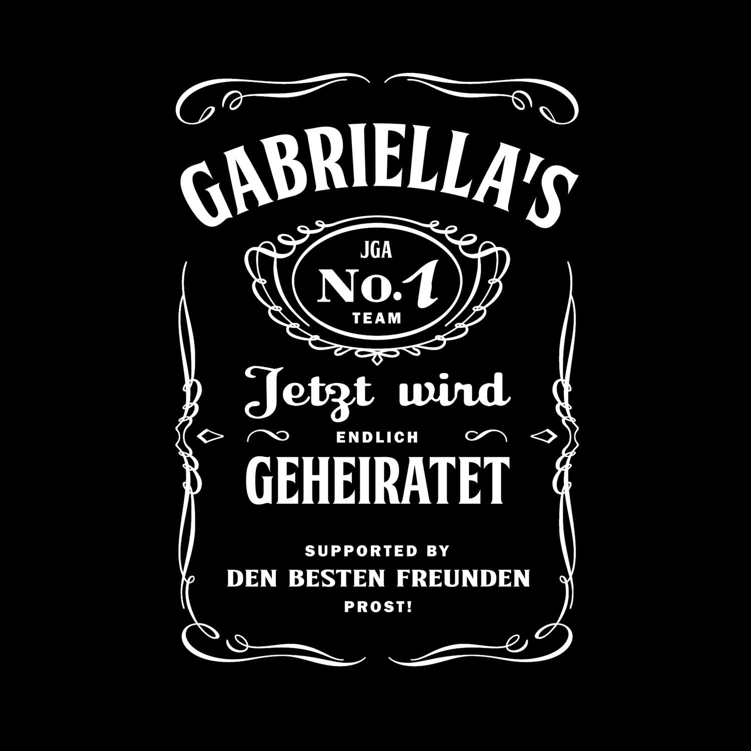 JGA T-Shirt »Jackie« für den Namen »Gabriella«