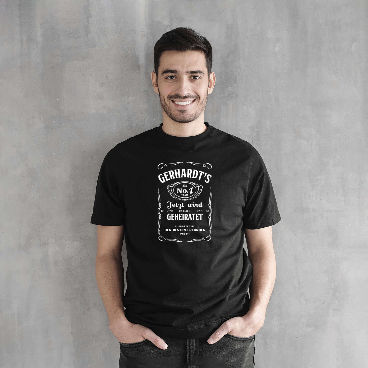 JGA T-Shirt »Jackie« für den Namen »Gerhardt«