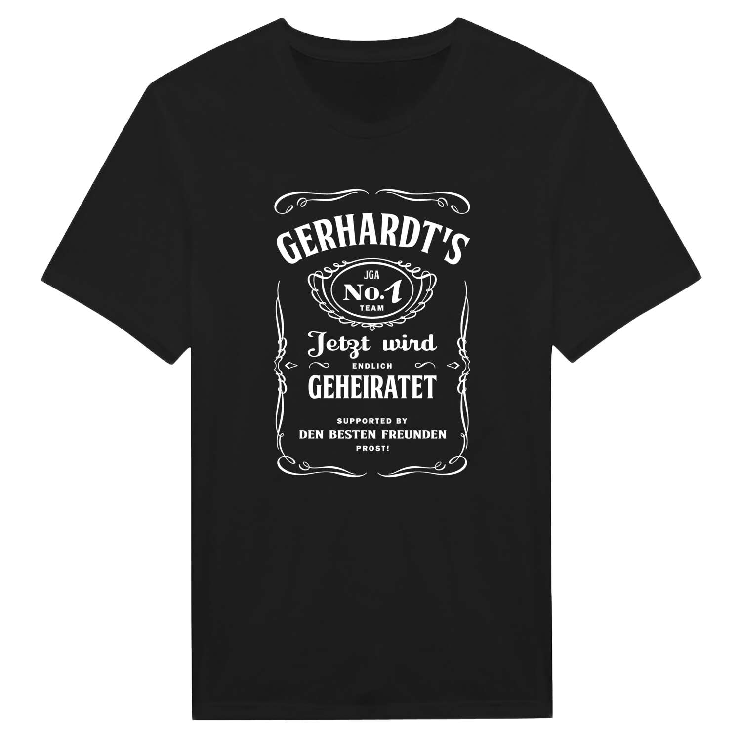 JGA T-Shirt »Jackie« für den Namen »Gerhardt«