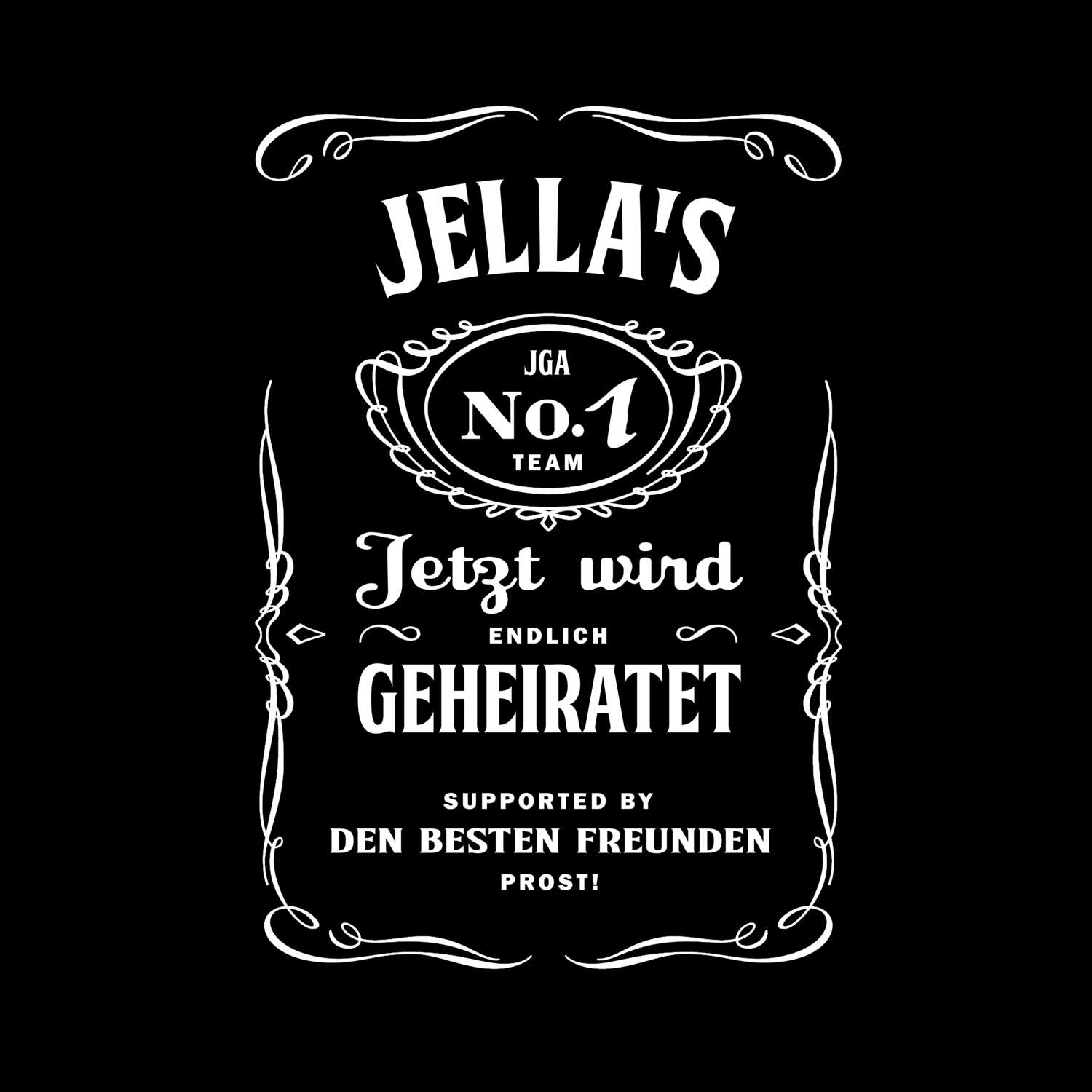 JGA T-Shirt »Jackie« für den Namen »Jella«