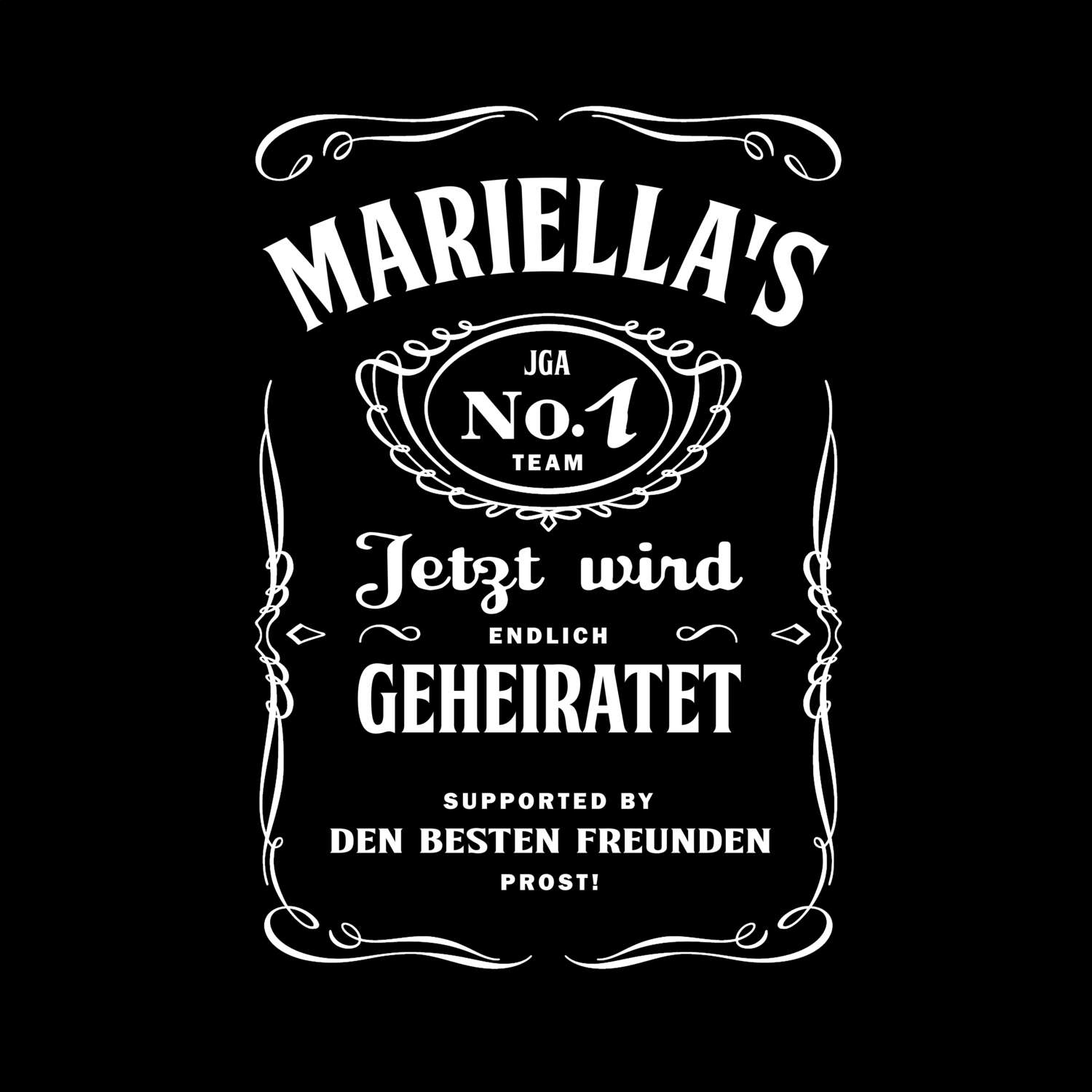 JGA T-Shirt »Jackie« für den Namen »Mariella«