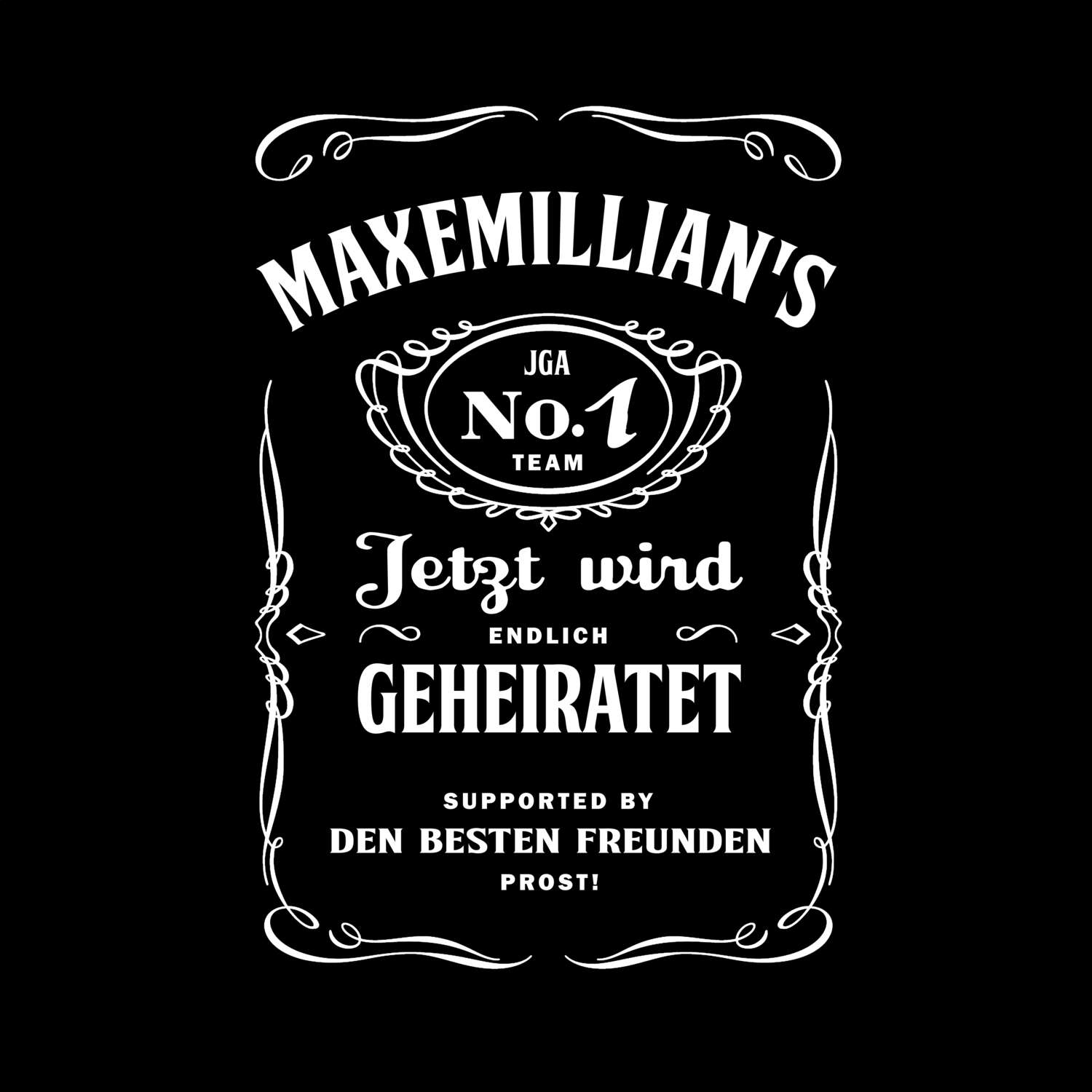 JGA T-Shirt »Jackie« für den Namen »Maxemillian«