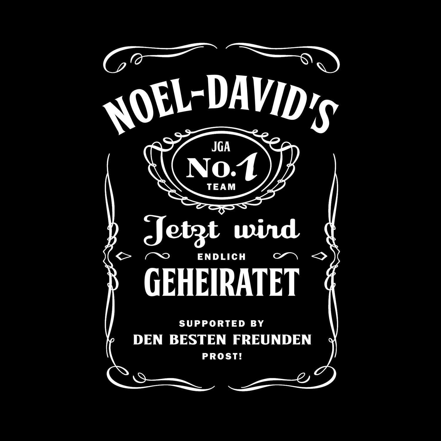 JGA T-Shirt »Jackie« für den Namen »Noel-David«