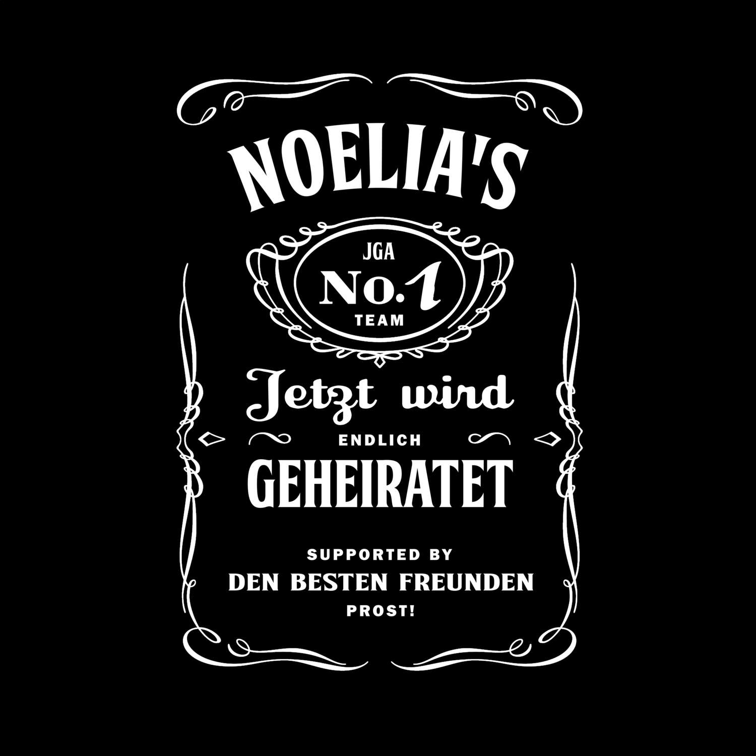 JGA T-Shirt »Jackie« für den Namen »Noelia«