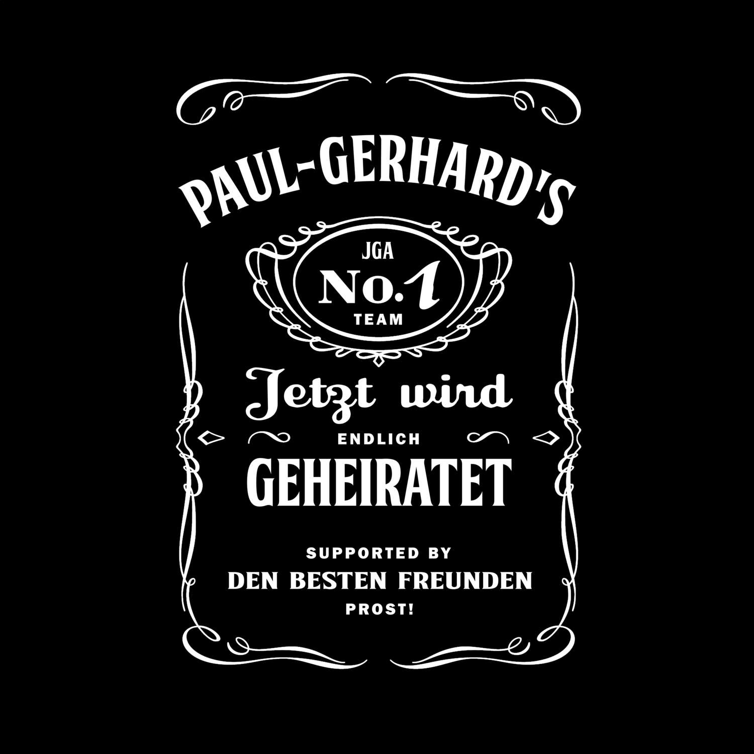 JGA T-Shirt »Jackie« für den Namen »Paul-Gerhard«