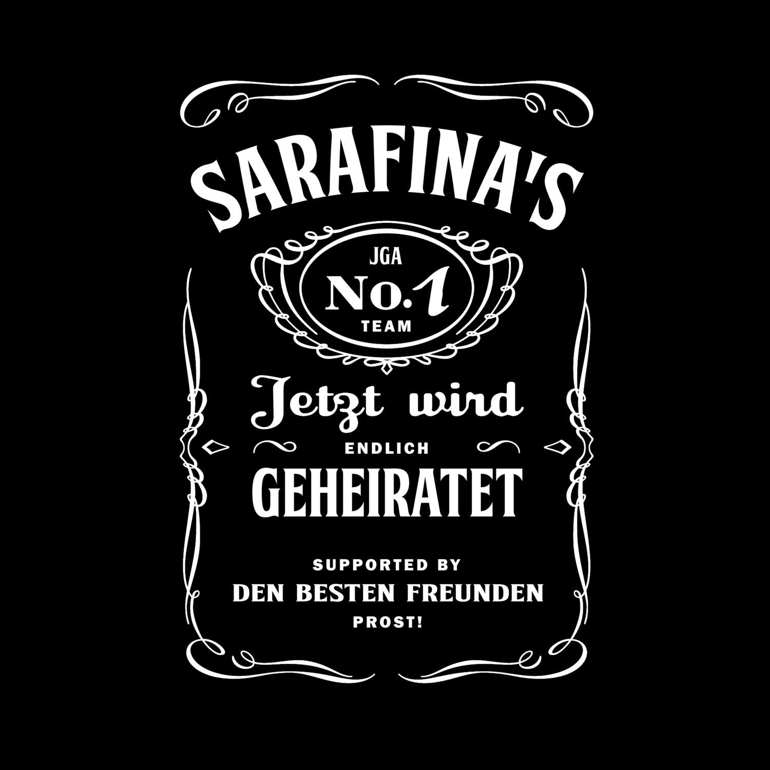 JGA T-Shirt »Jackie« für den Namen »Sarafina«