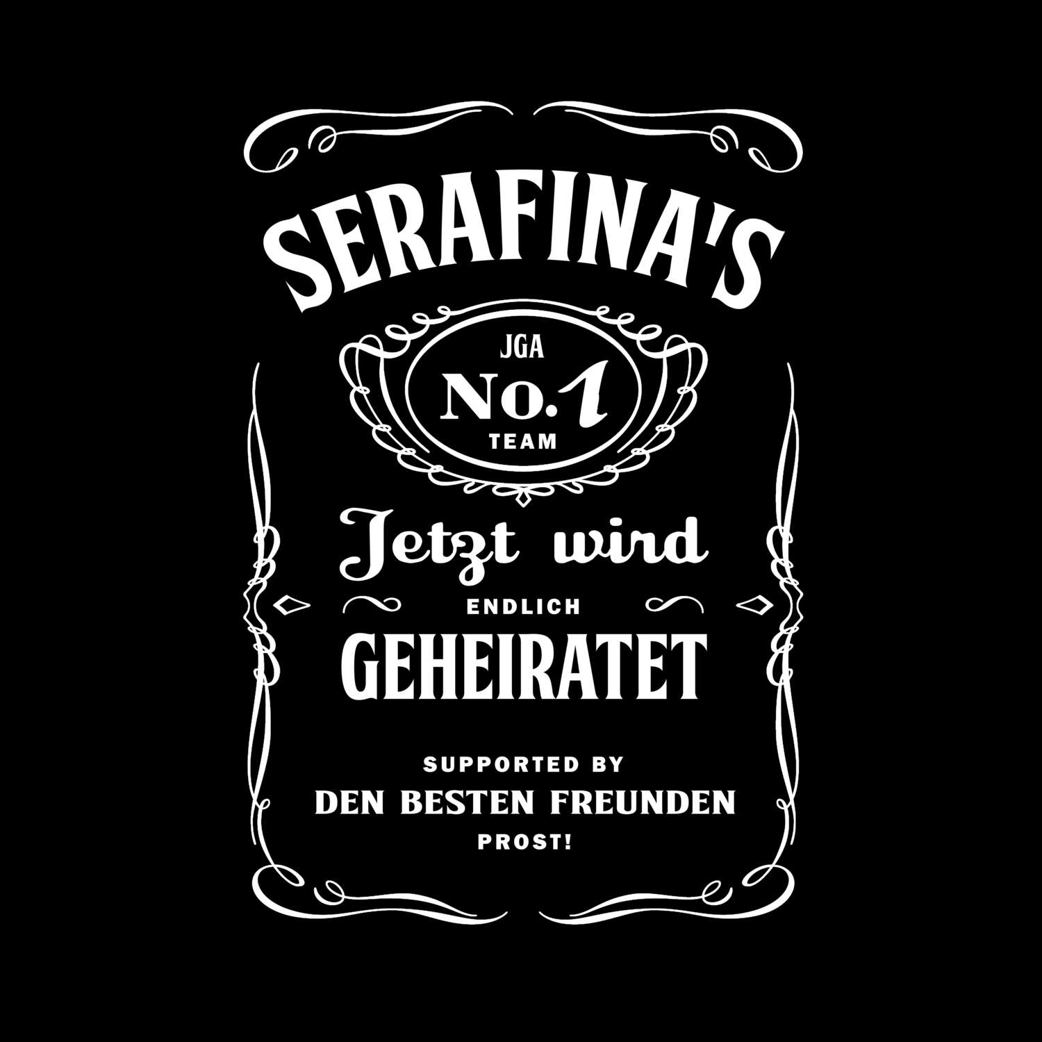 JGA T-Shirt »Jackie« für den Namen »Serafina«