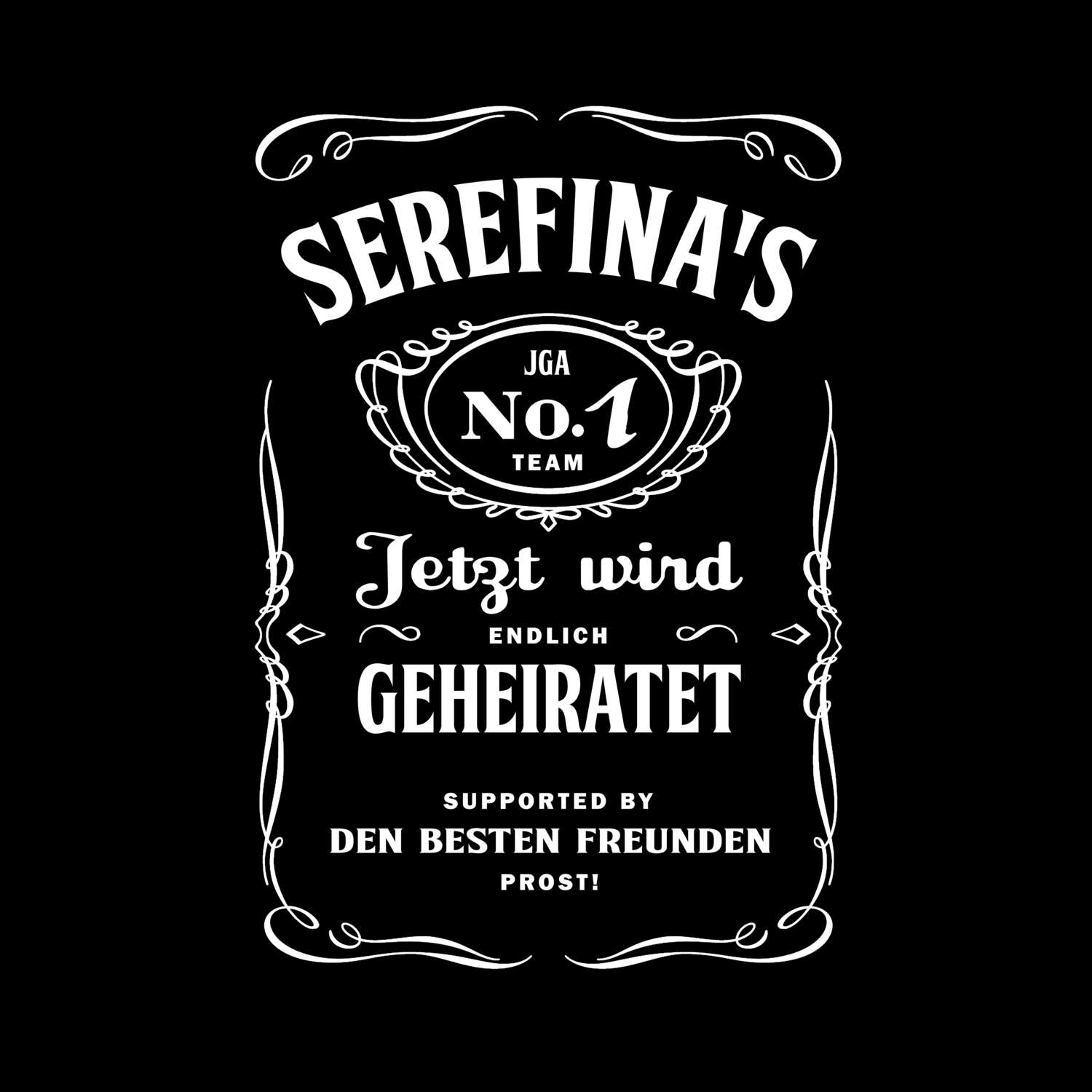 JGA T-Shirt »Jackie« für den Namen »Serefina«