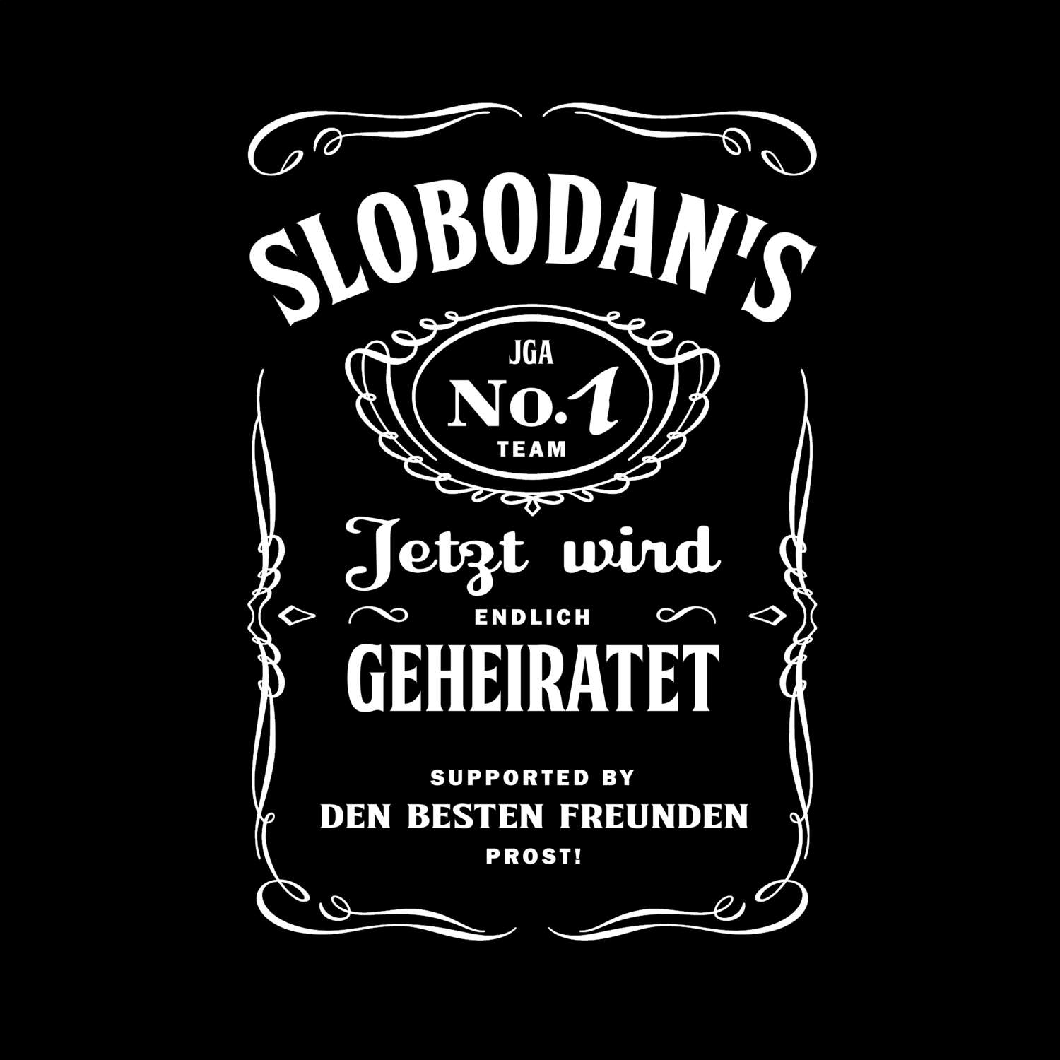 JGA T-Shirt »Jackie« für den Namen »Slobodan«