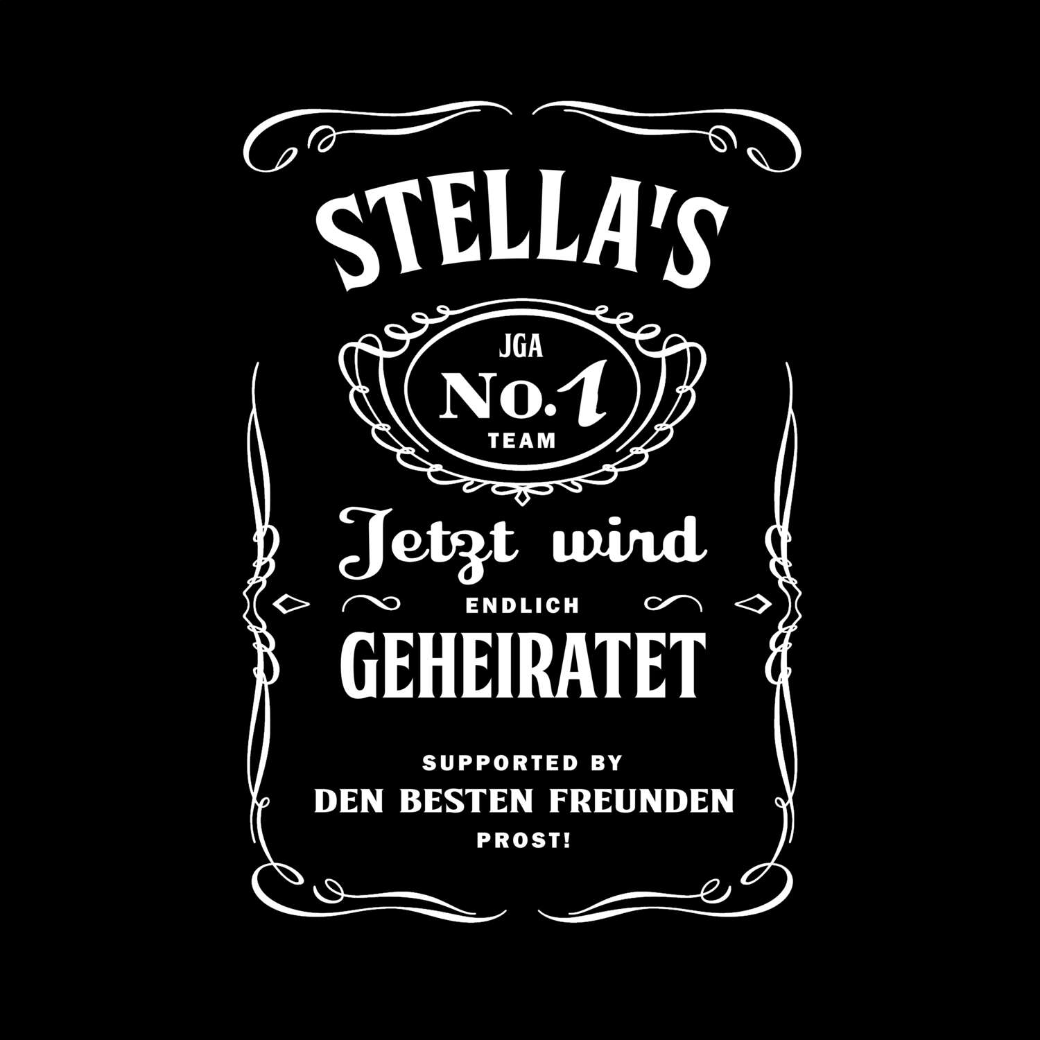 JGA T-Shirt »Jackie« für den Namen »Stella«