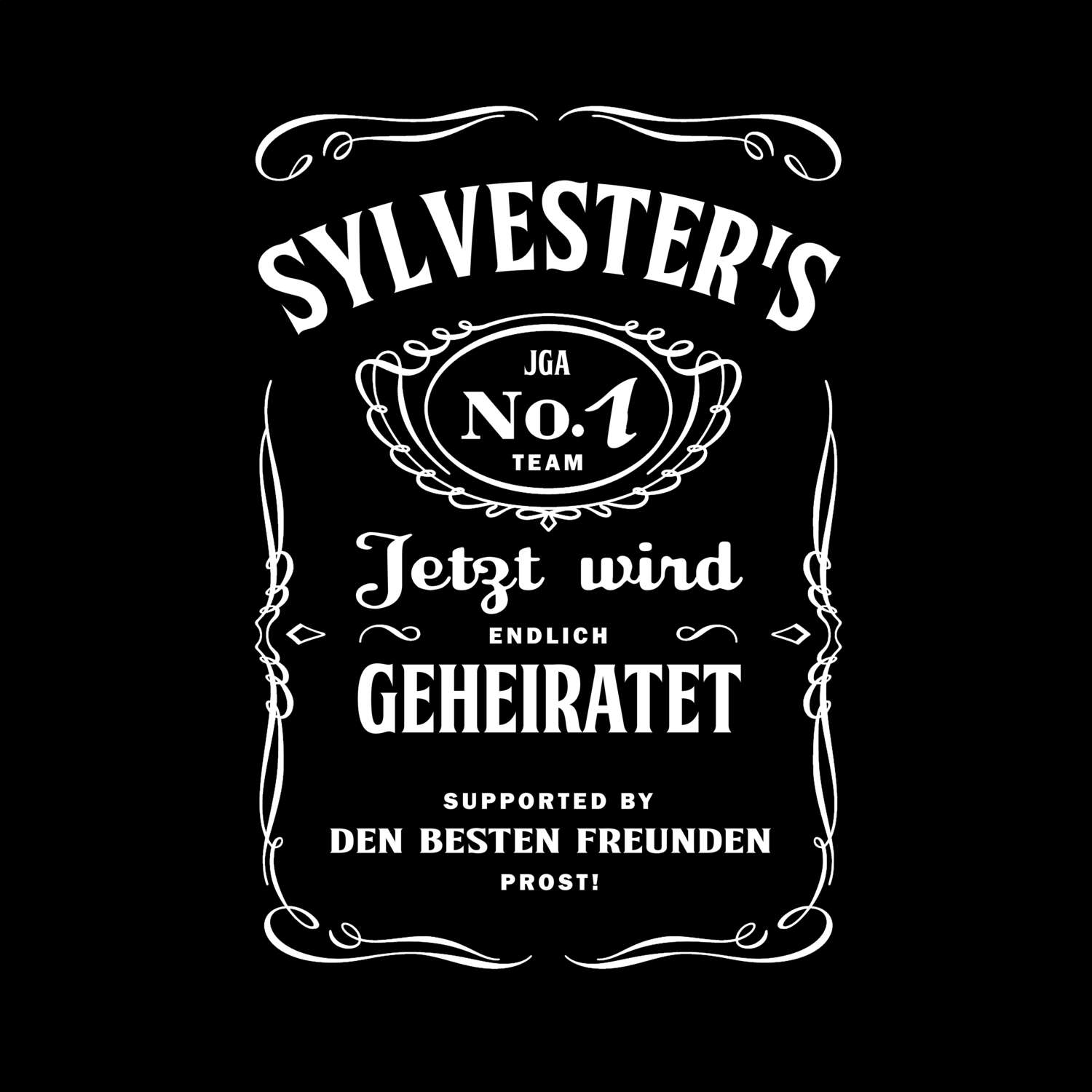 JGA T-Shirt »Jackie« für den Namen »Sylvester«