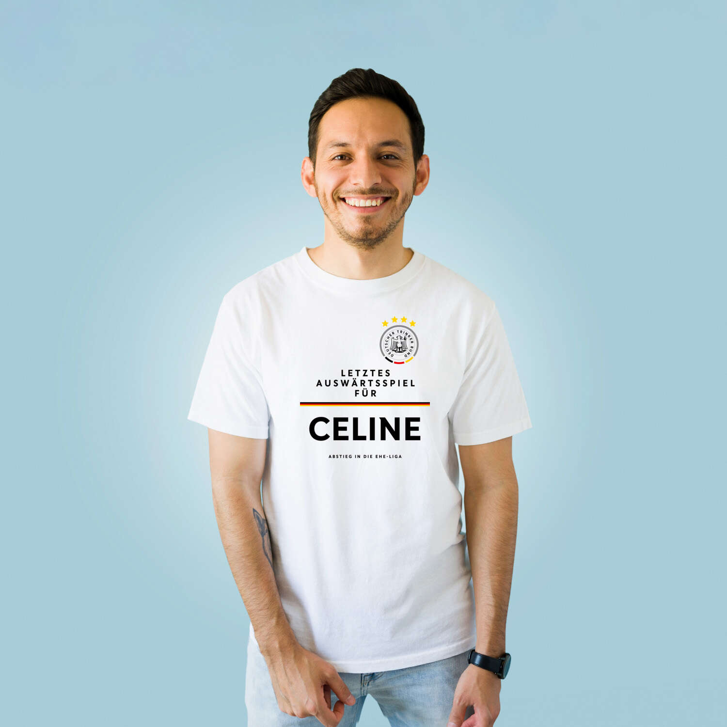 JGA T-Shirt »Letzte Auswärtstour« für den Namen »Celine«