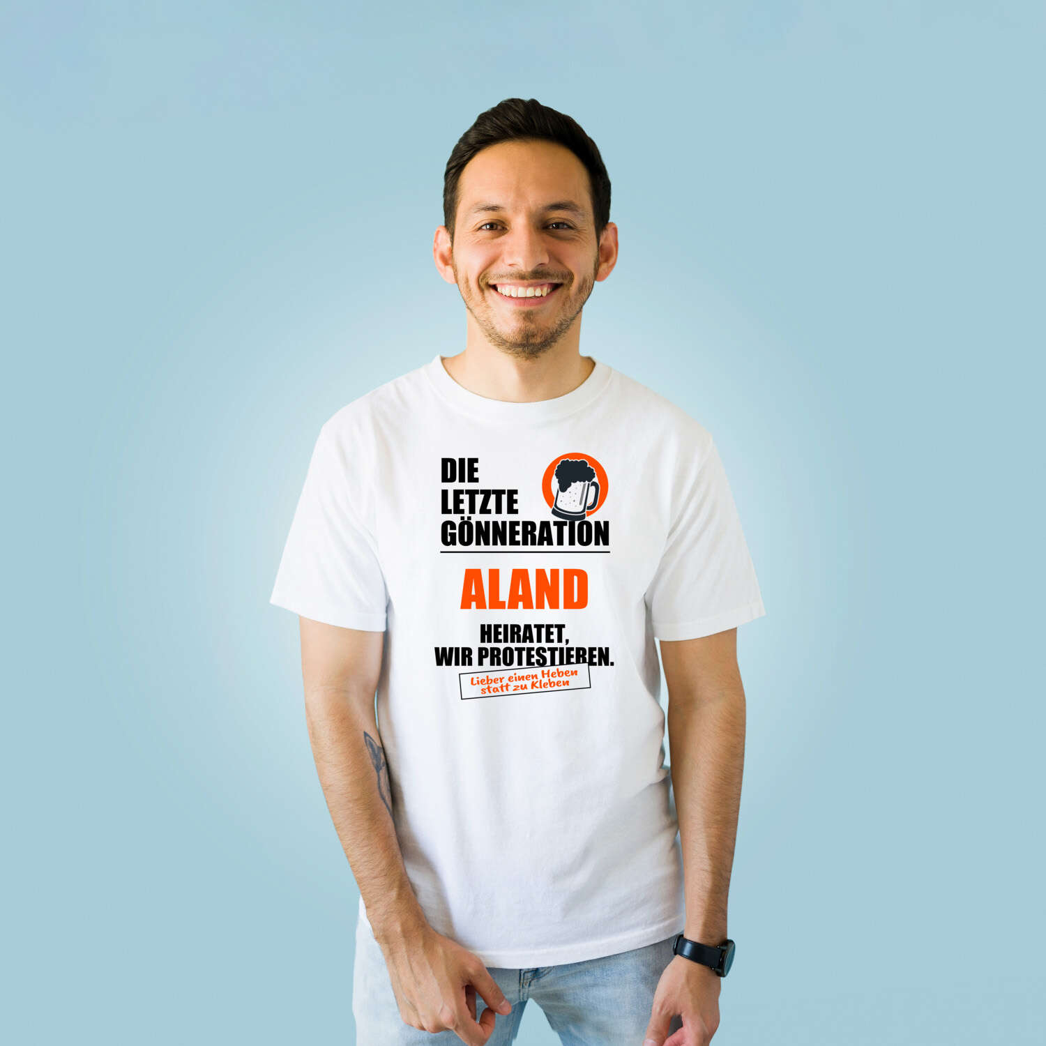 JGA T-Shirt »Letzte Gönneration« für den Namen »Aland«