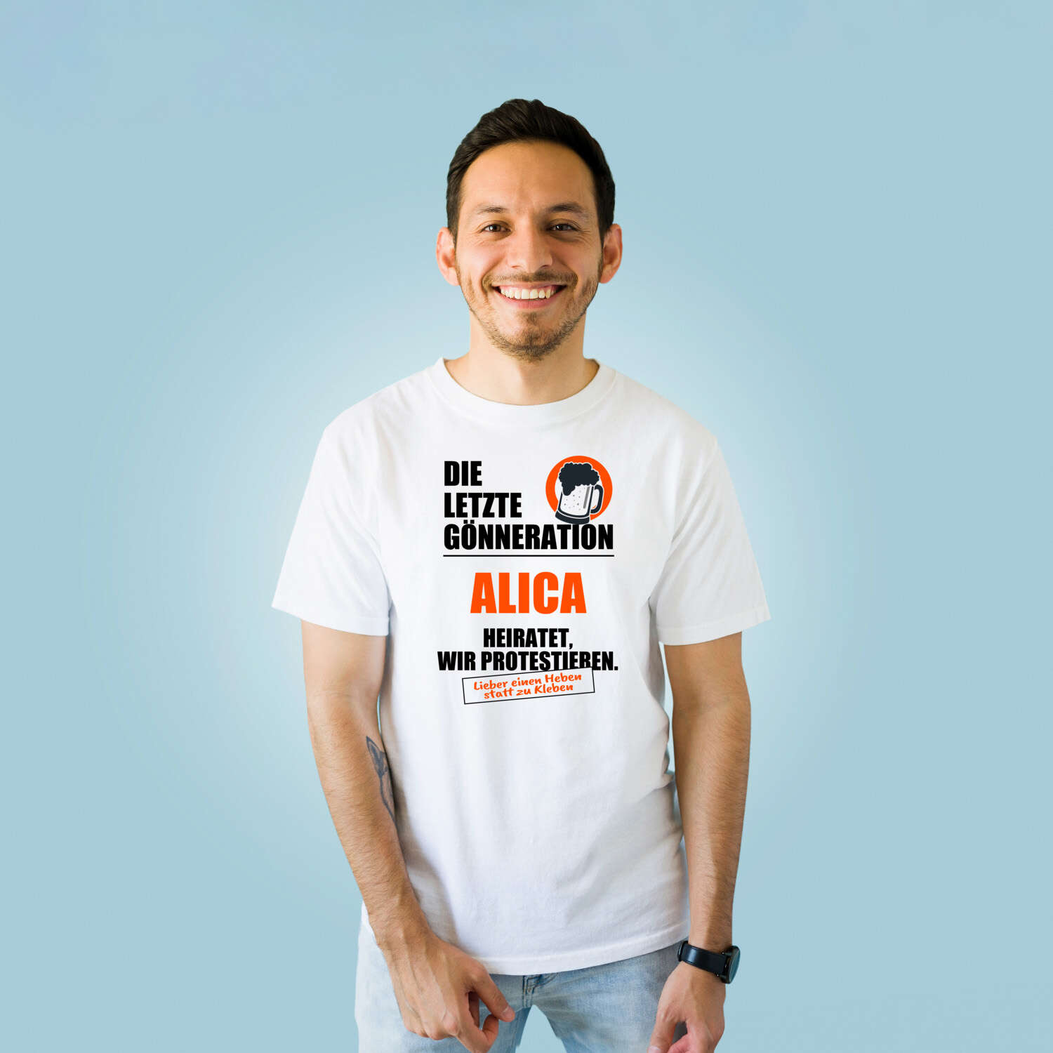 JGA T-Shirt »Letzte Gönneration« für den Namen »Alica«