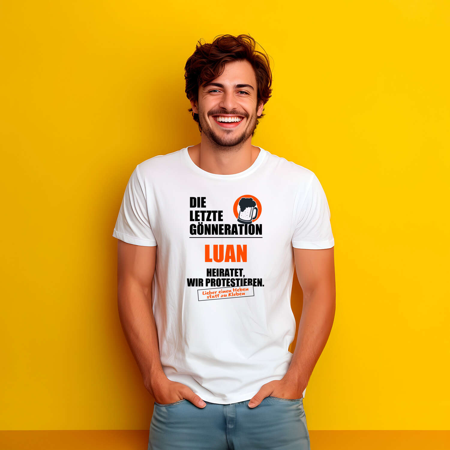 JGA T-Shirt »Letzte Gönneration« für den Namen »Luan«