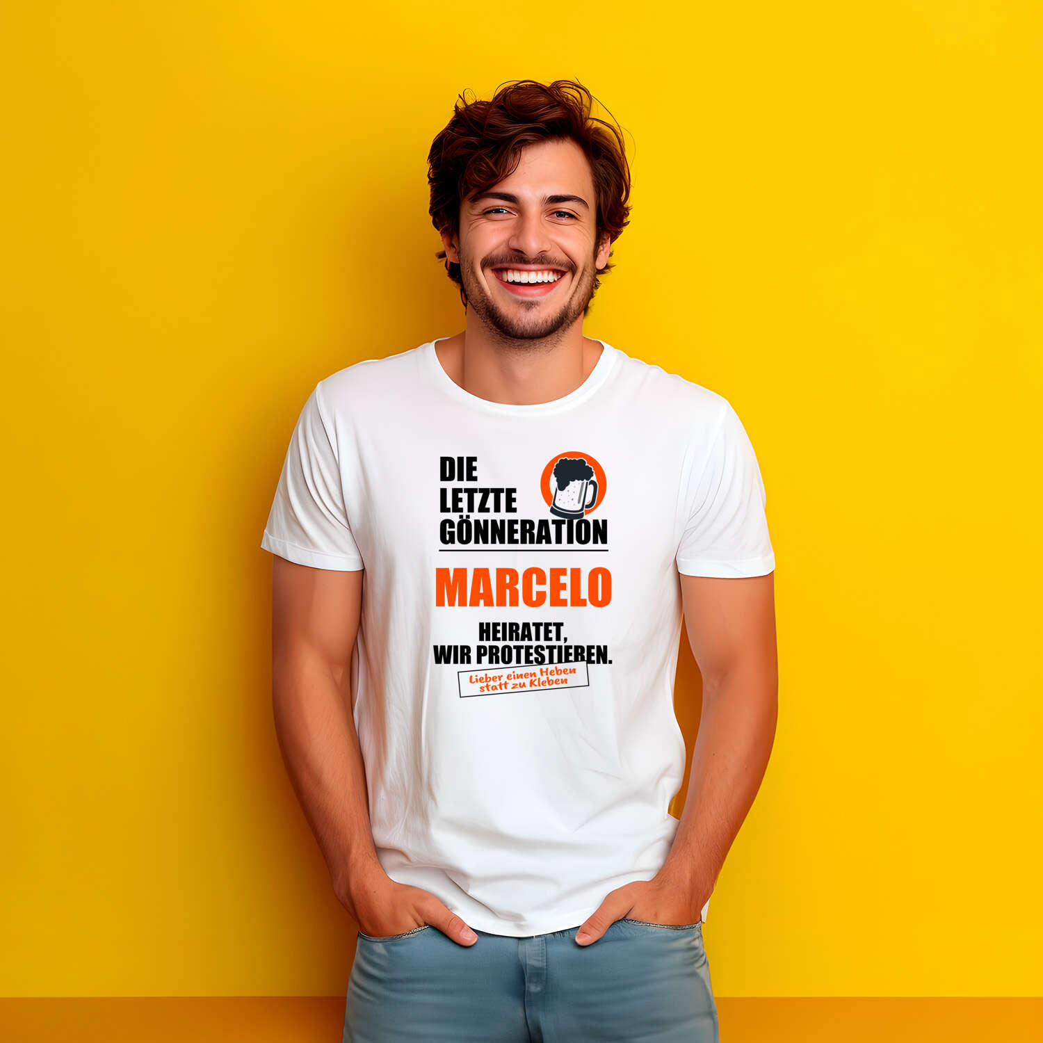 JGA T-Shirt »Letzte Gönneration« für den Namen »Marcelo«
