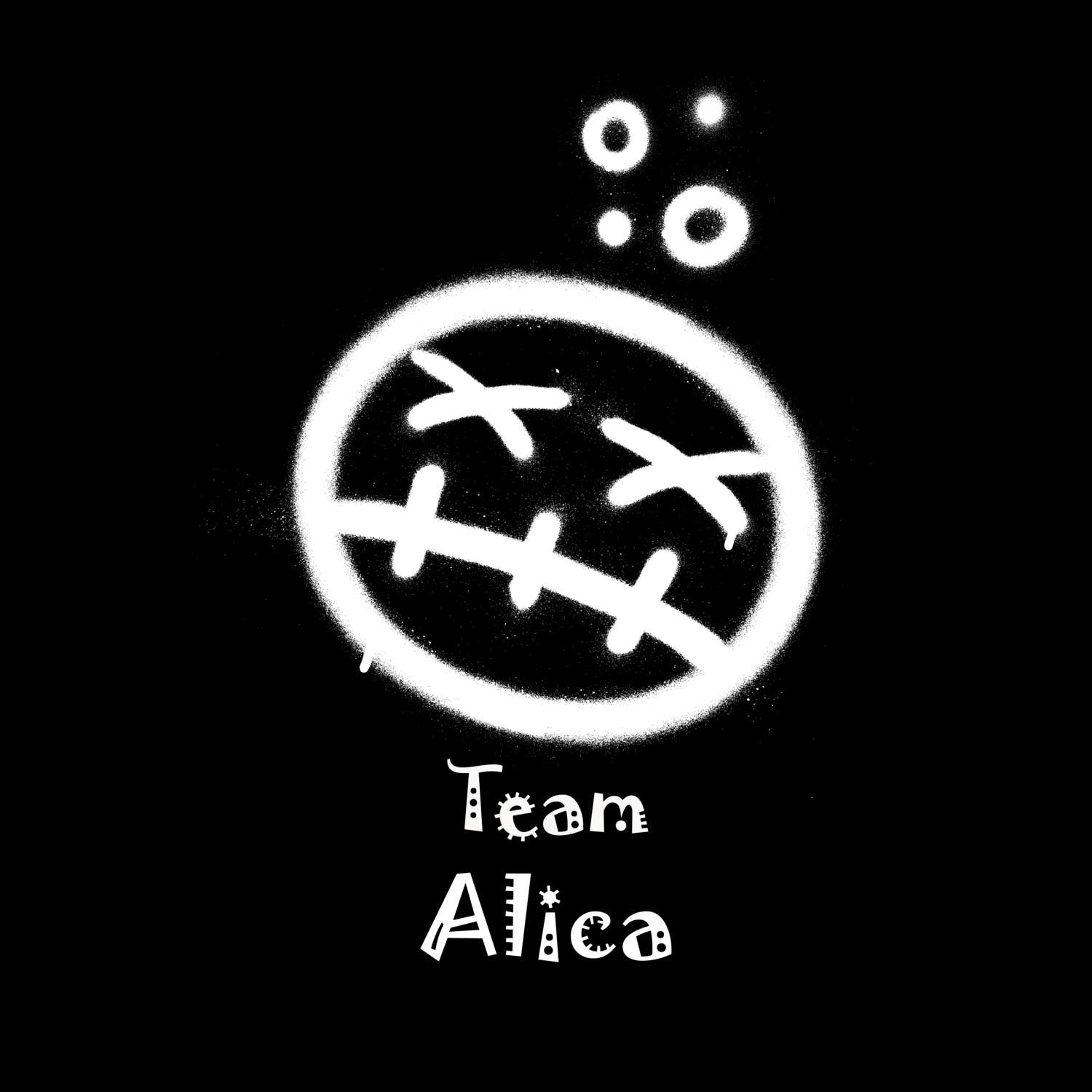 JGA T-Shirt »Drunken Smiley« für den Namen »Alica«