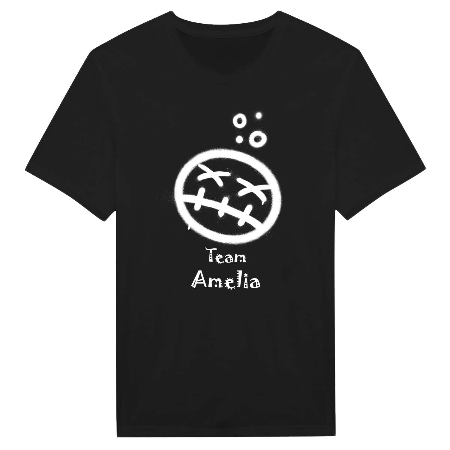 JGA T-Shirt »Drunken Smiley« für den Namen »Amelia«