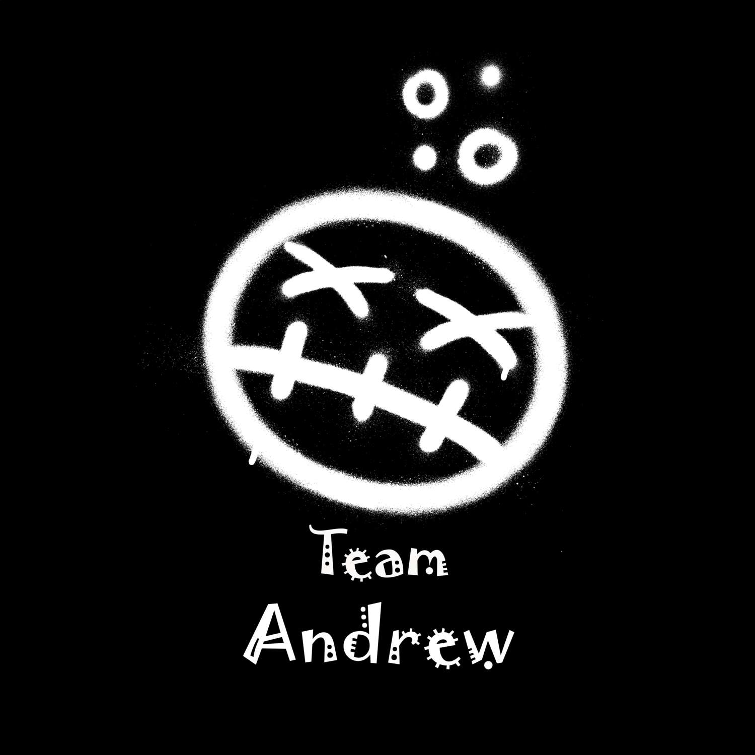 JGA T-Shirt »Drunken Smiley« für den Namen »Andrew«