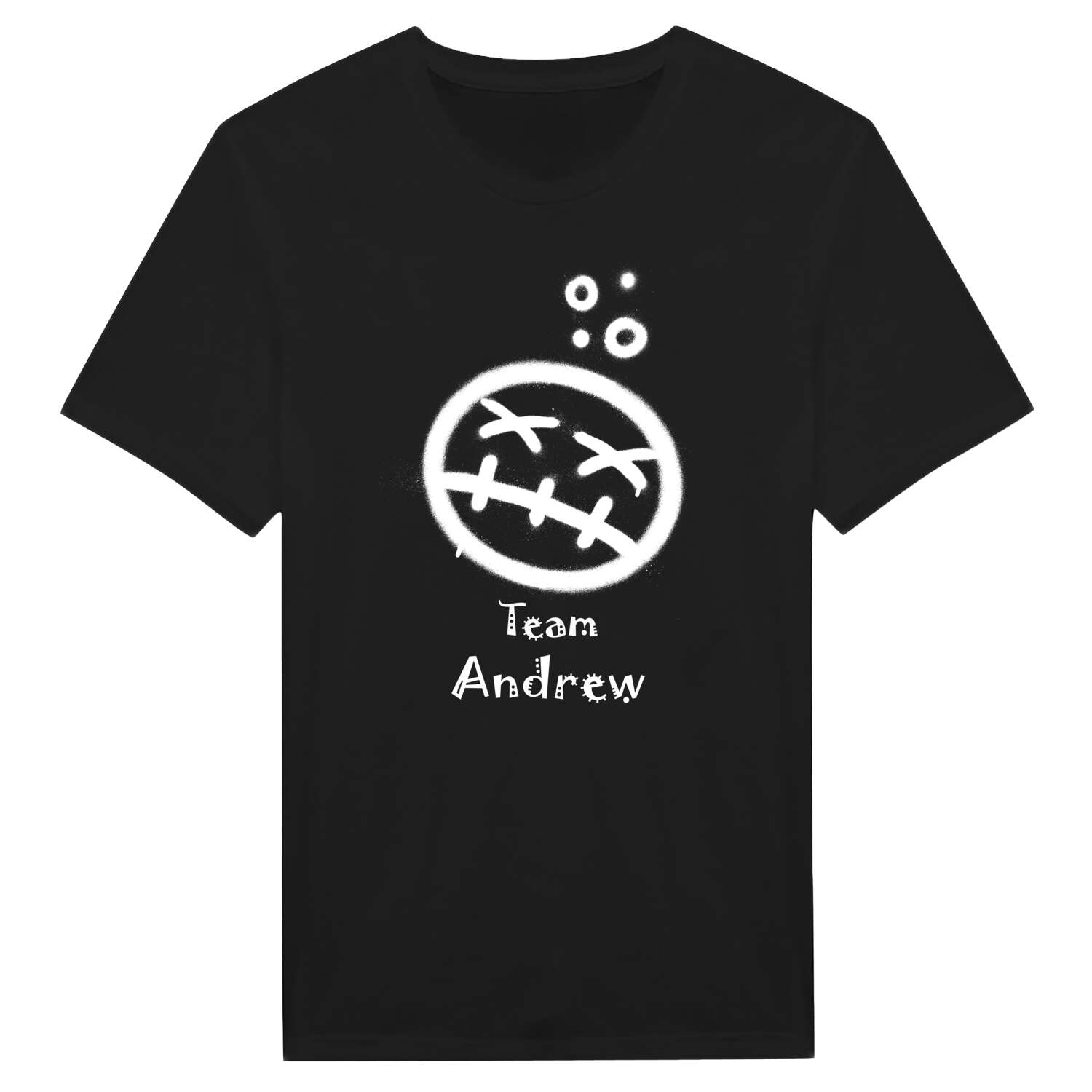 JGA T-Shirt »Drunken Smiley« für den Namen »Andrew«