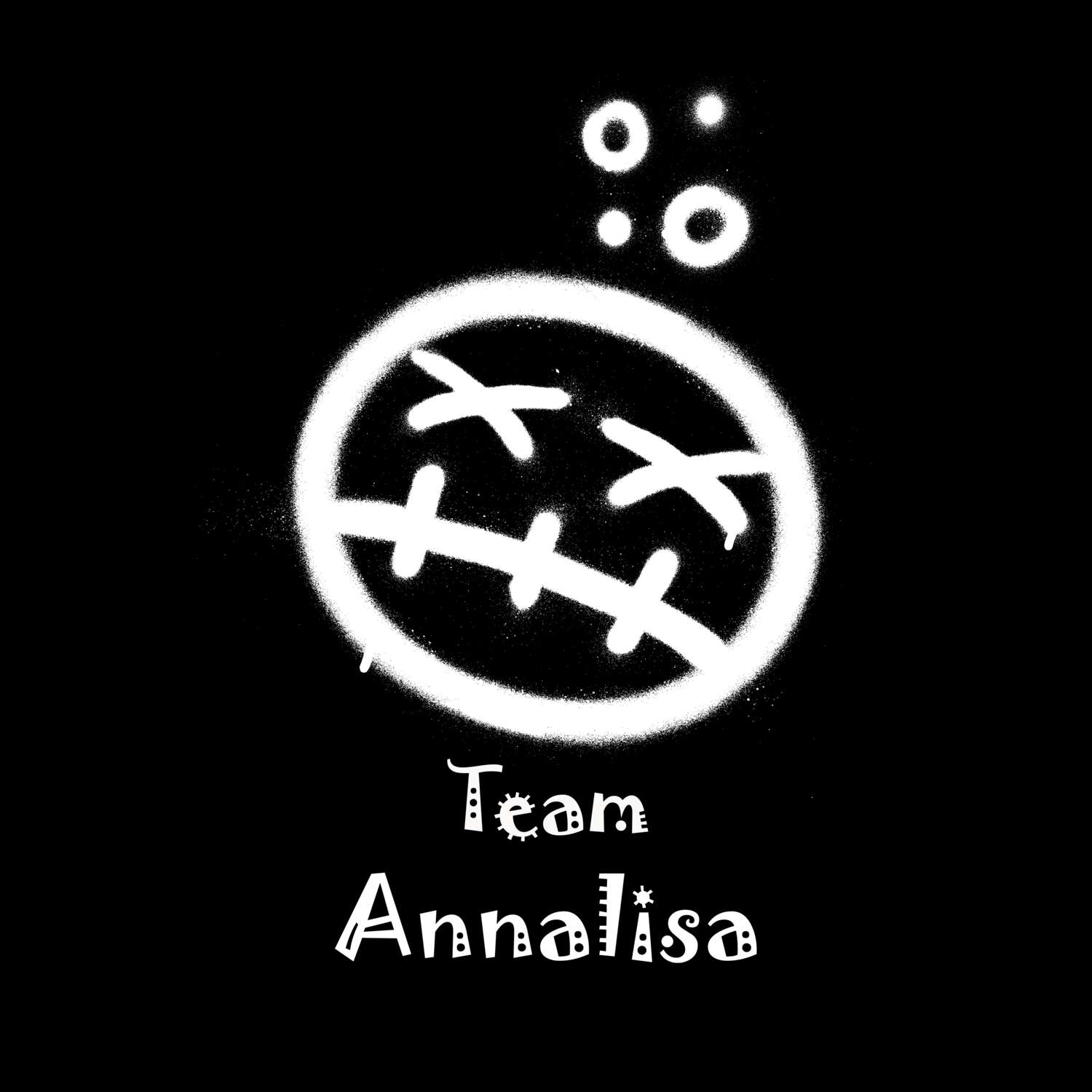 JGA T-Shirt »Drunken Smiley« für den Namen »Annalisa«