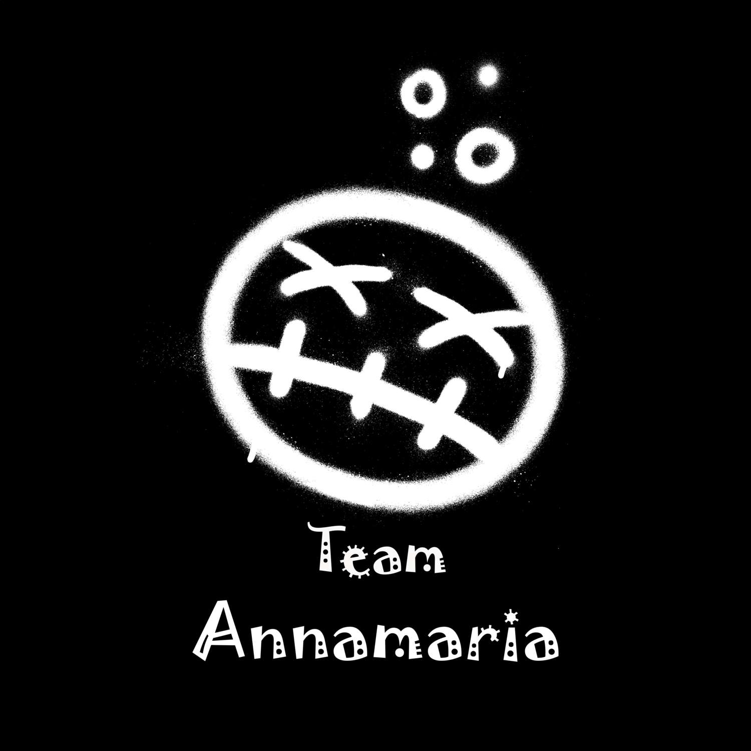 JGA T-Shirt »Drunken Smiley« für den Namen »Annamaria«