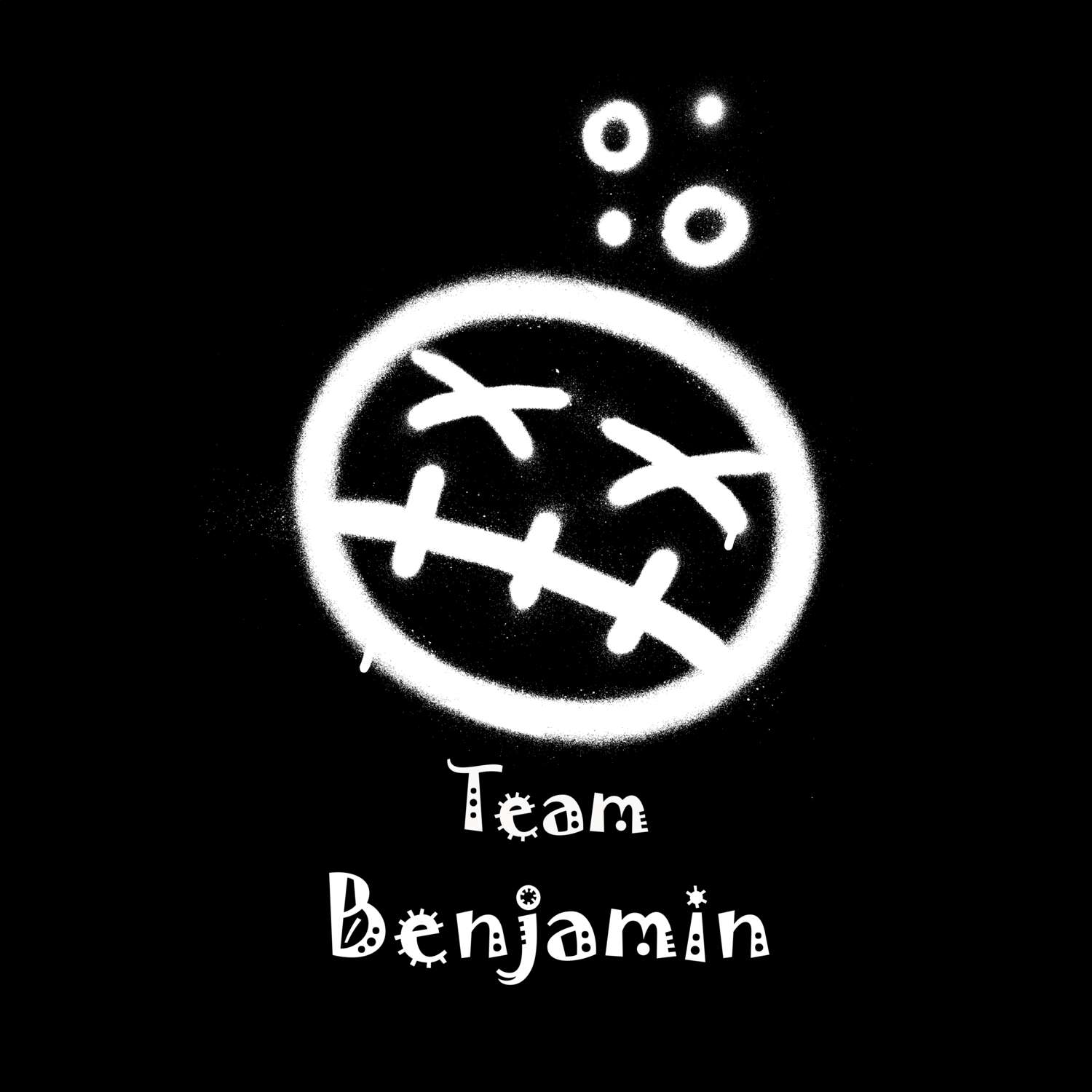 JGA T-Shirt »Drunken Smiley« für den Namen »Benjamin«