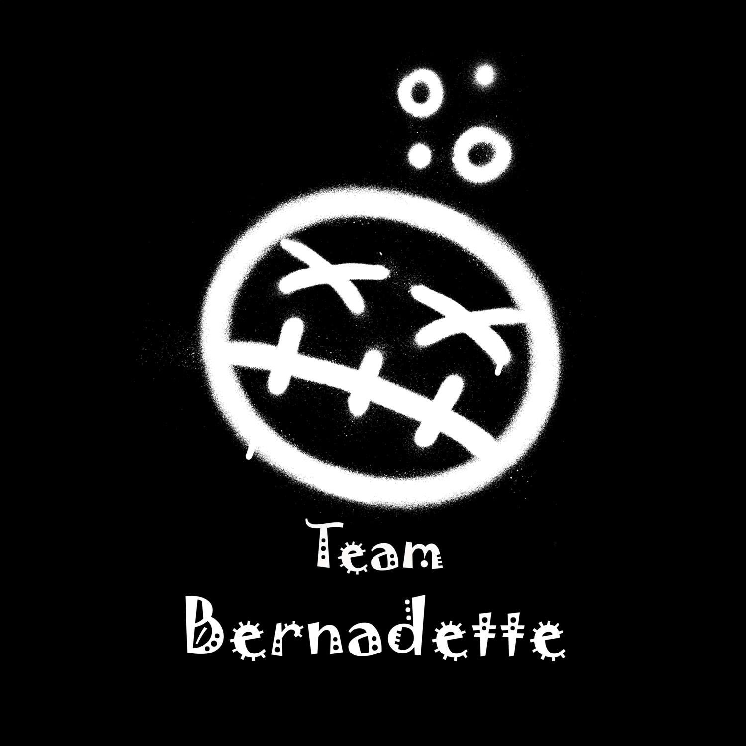 JGA T-Shirt »Drunken Smiley« für den Namen »Bernadette«