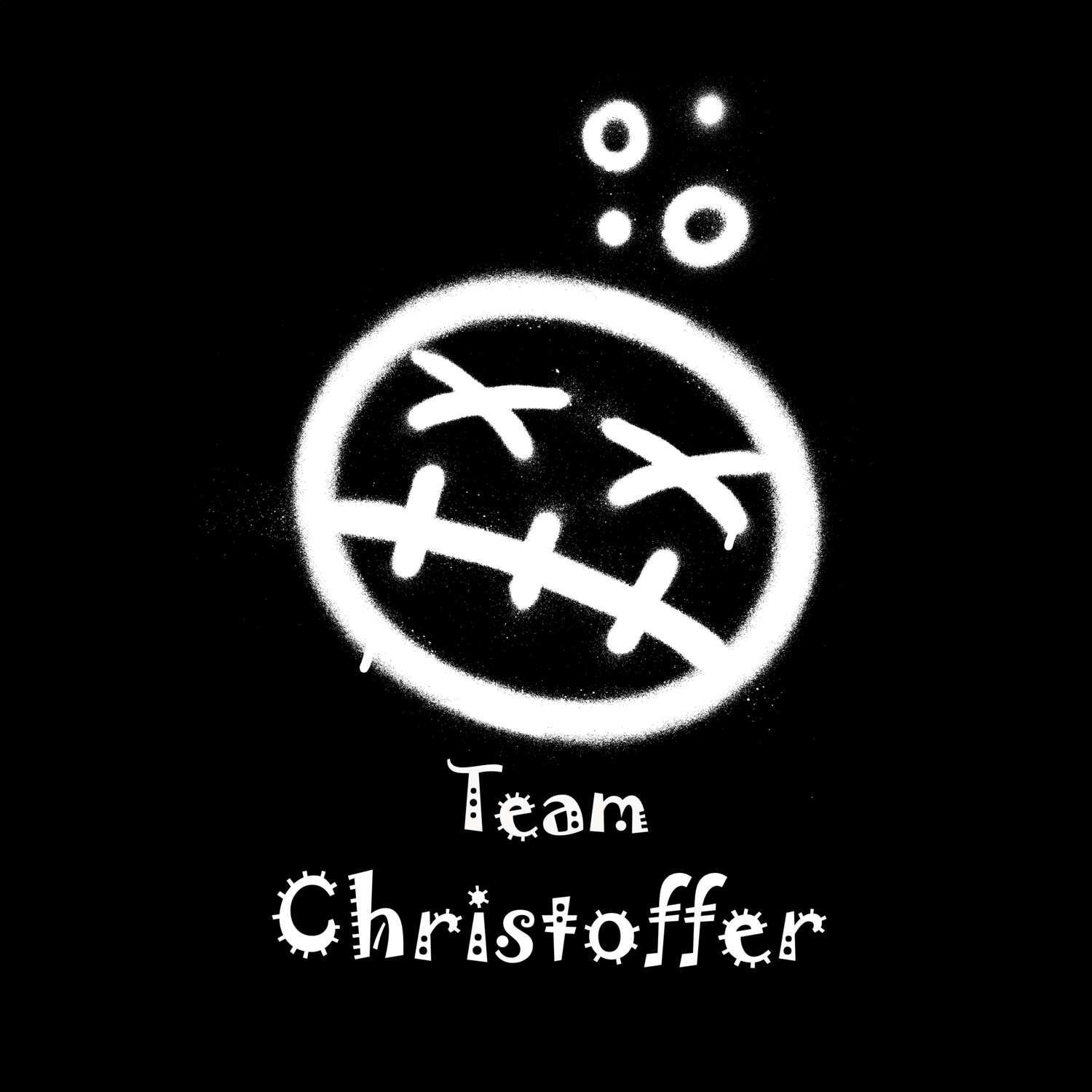 JGA T-Shirt »Drunken Smiley« für den Namen »Christoffer«