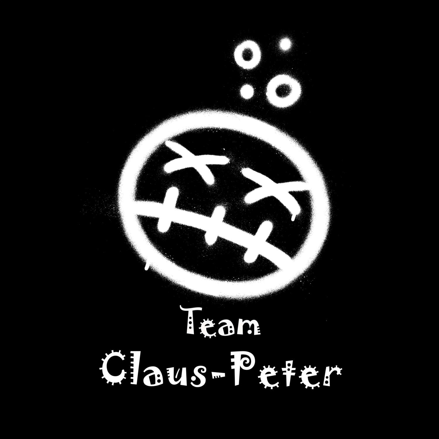 JGA T-Shirt »Drunken Smiley« für den Namen »Claus-Peter«