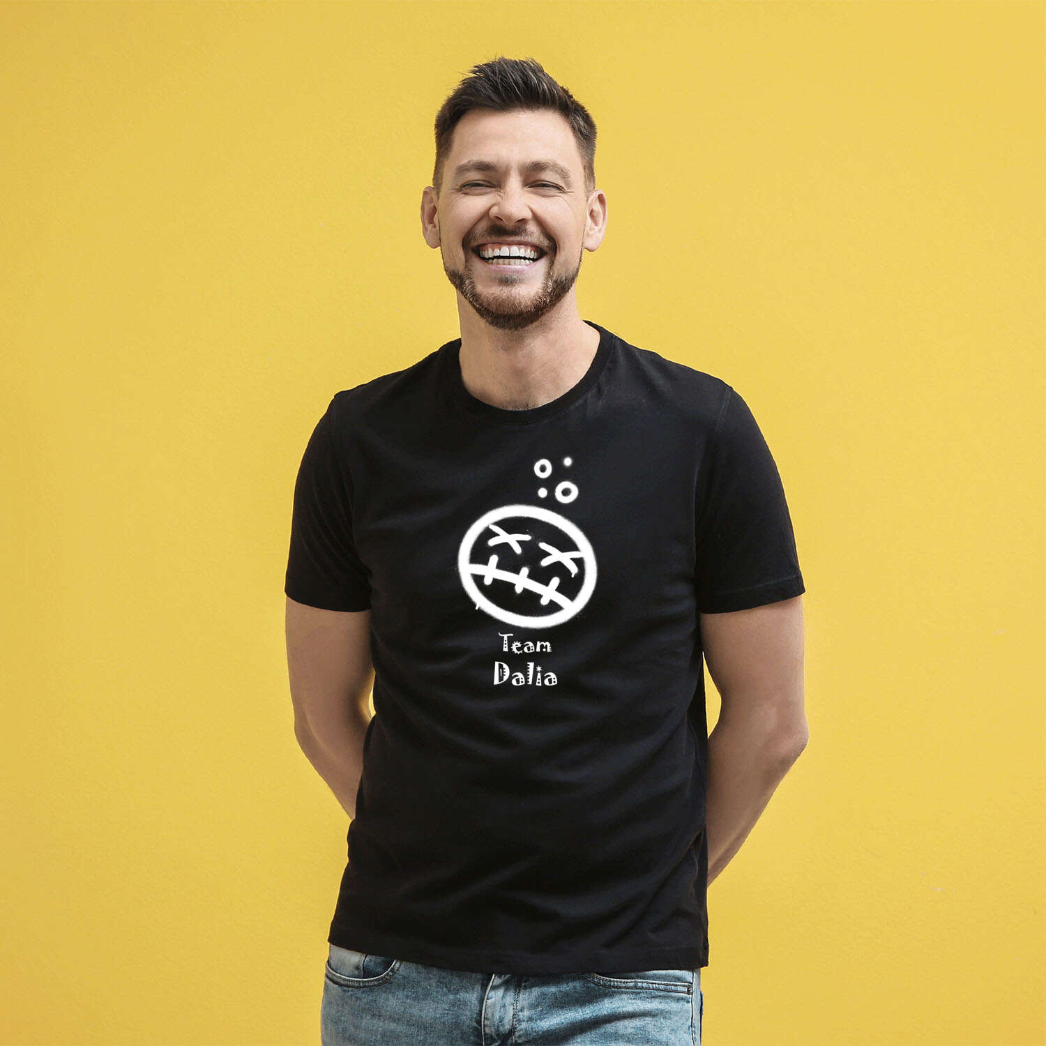 JGA T-Shirt »Drunken Smiley« für den Namen »Dalia«