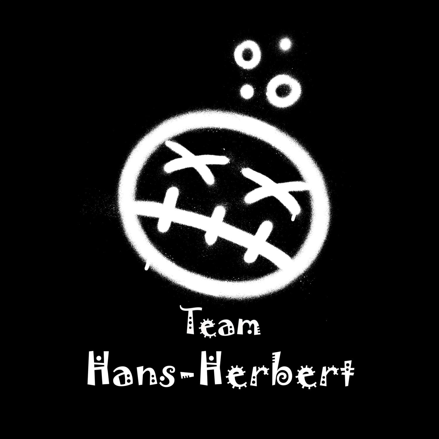 JGA T-Shirt »Drunken Smiley« für den Namen »Hans-Herbert«