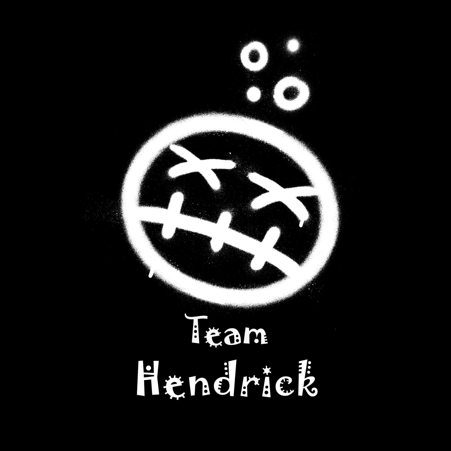 JGA T-Shirt »Drunken Smiley« für den Namen »Hendrick«
