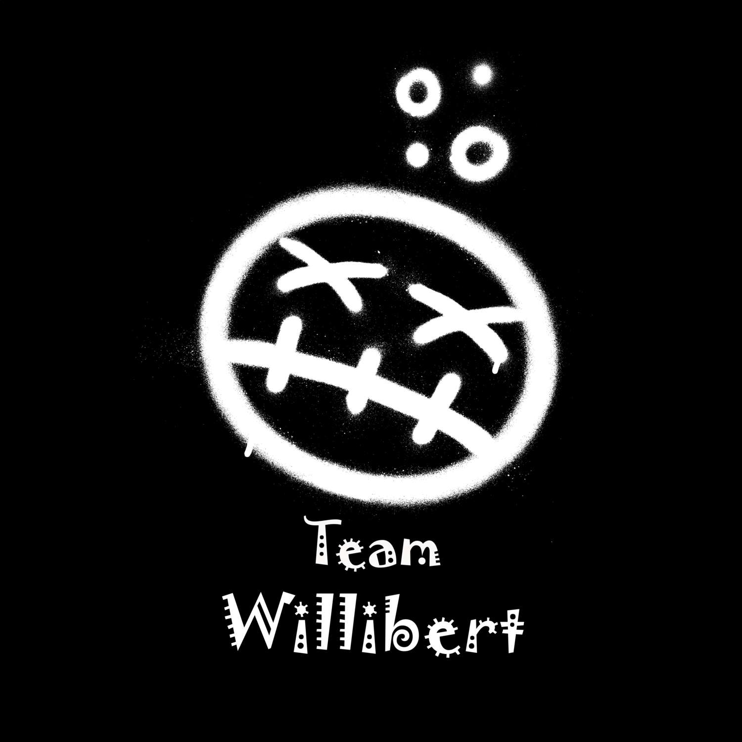 JGA T-Shirt »Drunken Smiley« für den Namen »Willibert«