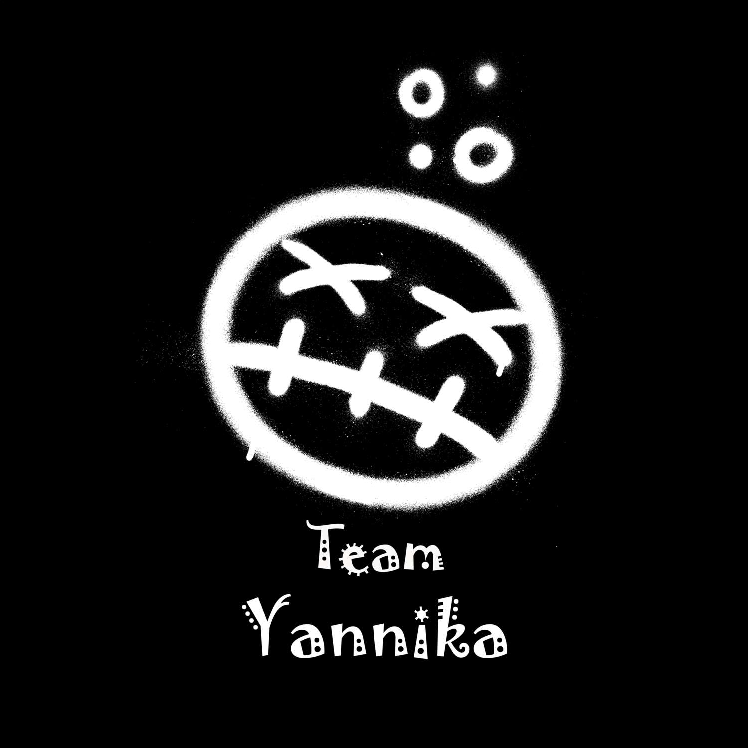 JGA T-Shirt »Drunken Smiley« für den Namen »Yannika«