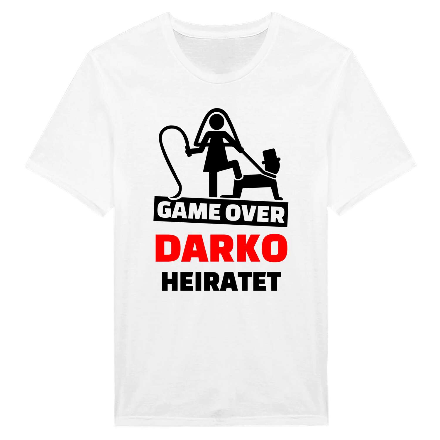 JGA T-Shirt »Game Over« für den Namen »Darko«