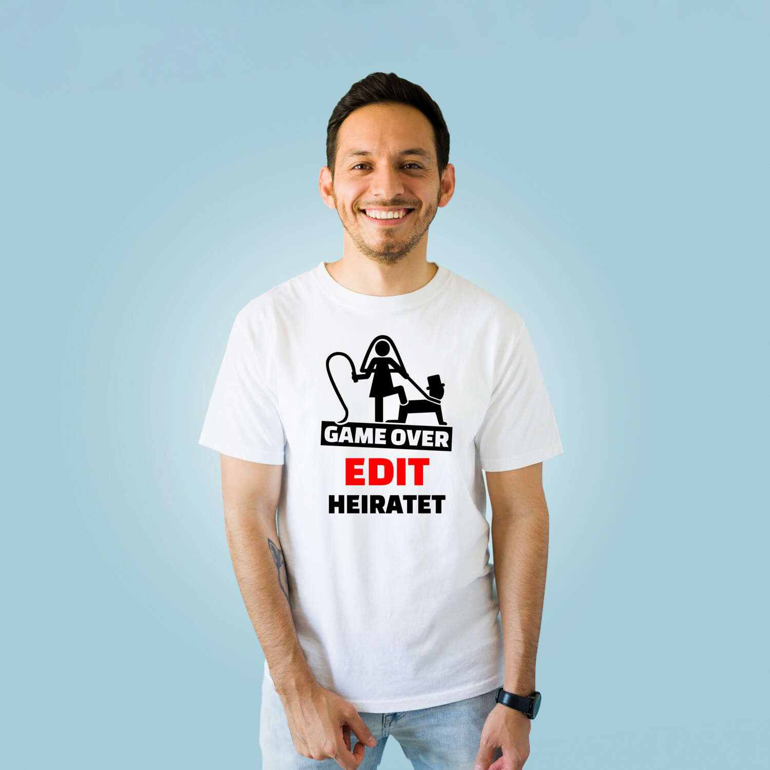 JGA T-Shirt »Game Over« für den Namen »Edit«