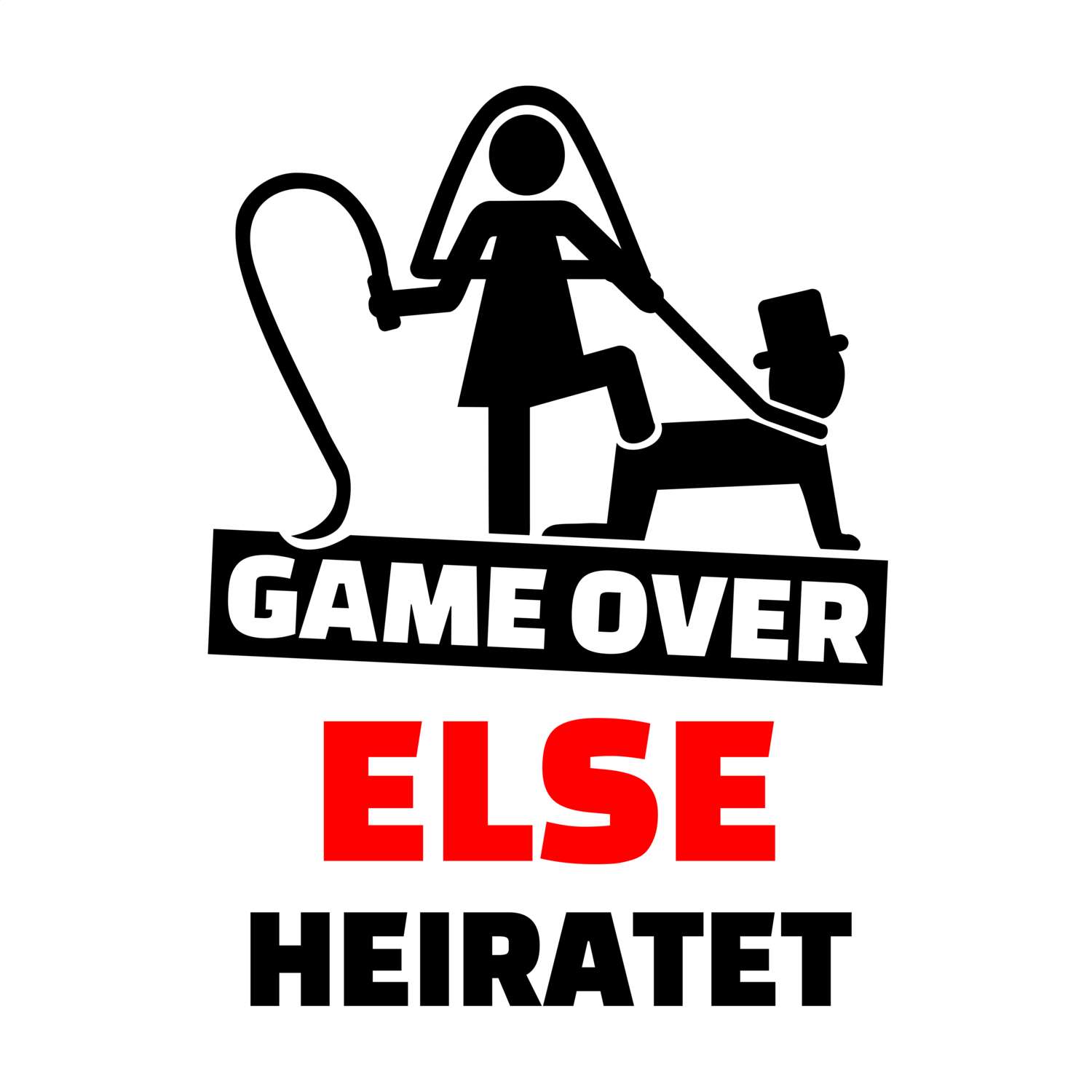 JGA T-Shirt »Game Over« für den Namen »Else«