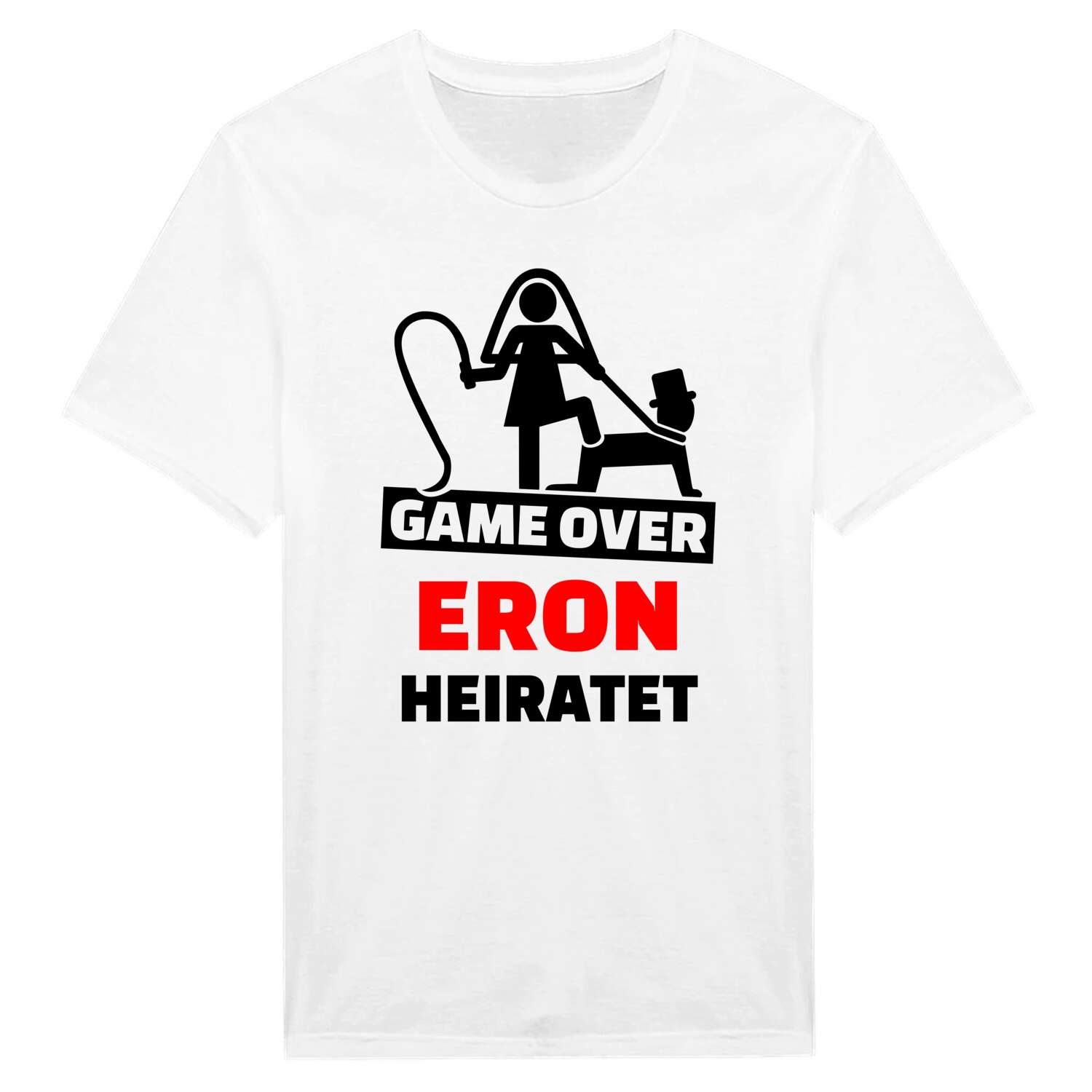 JGA T-Shirt »Game Over« für den Namen »Eron«