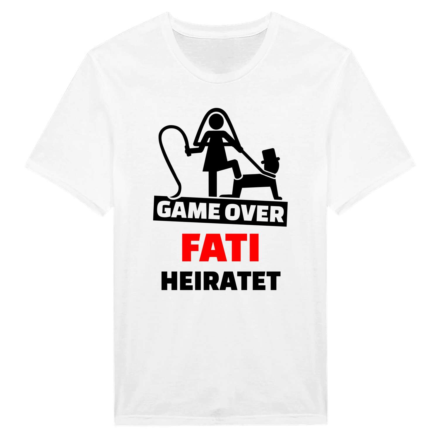 JGA T-Shirt »Game Over« für den Namen »Fati«