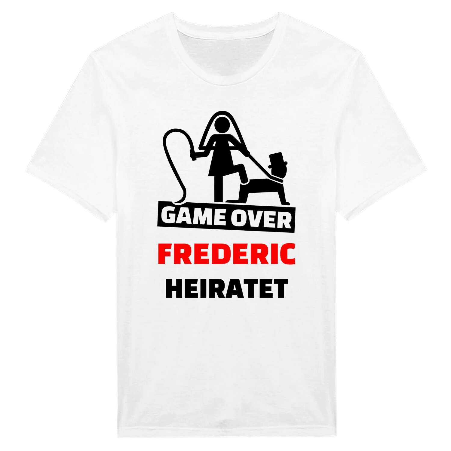 JGA T-Shirt »Game Over« für den Namen »Frederic«