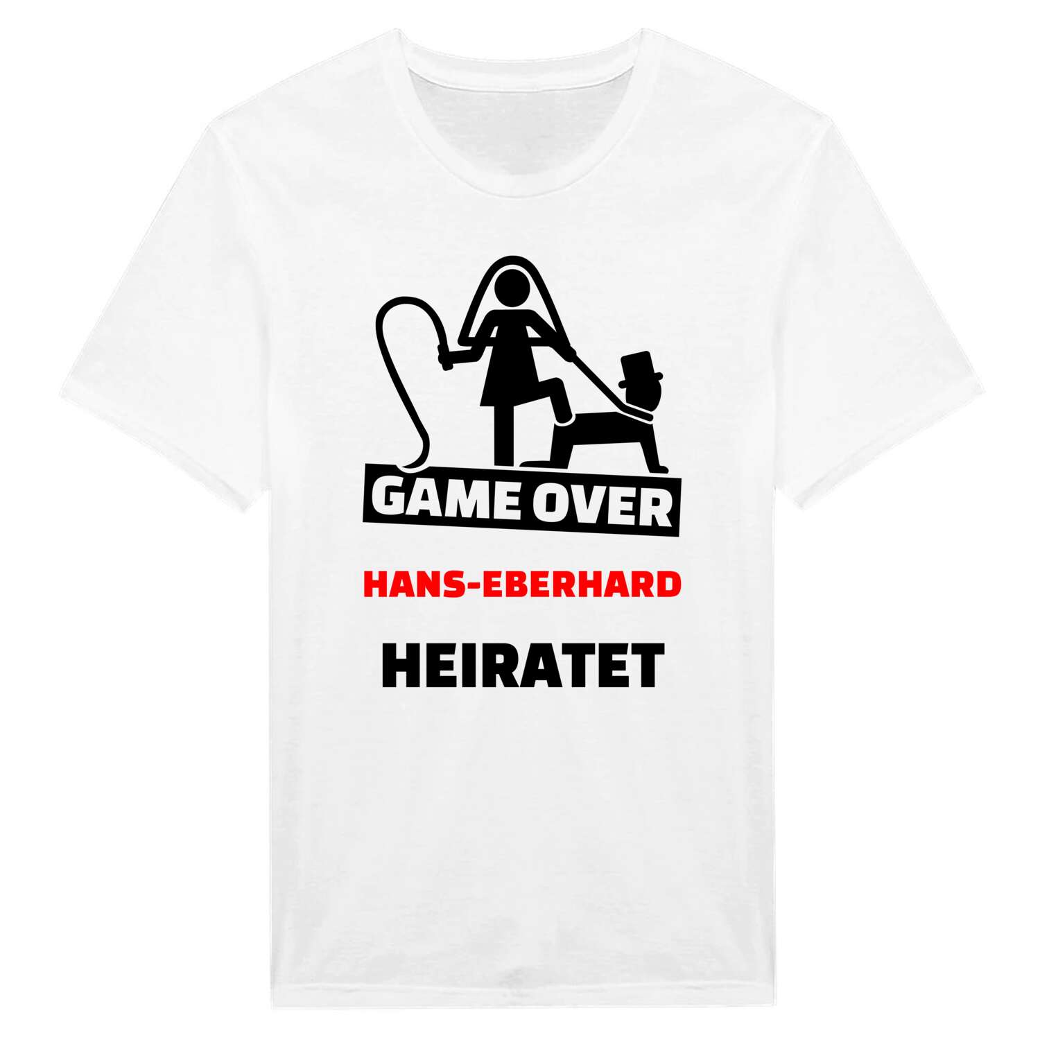 JGA T-Shirt »Game Over« für den Namen »Hans-Eberhard«