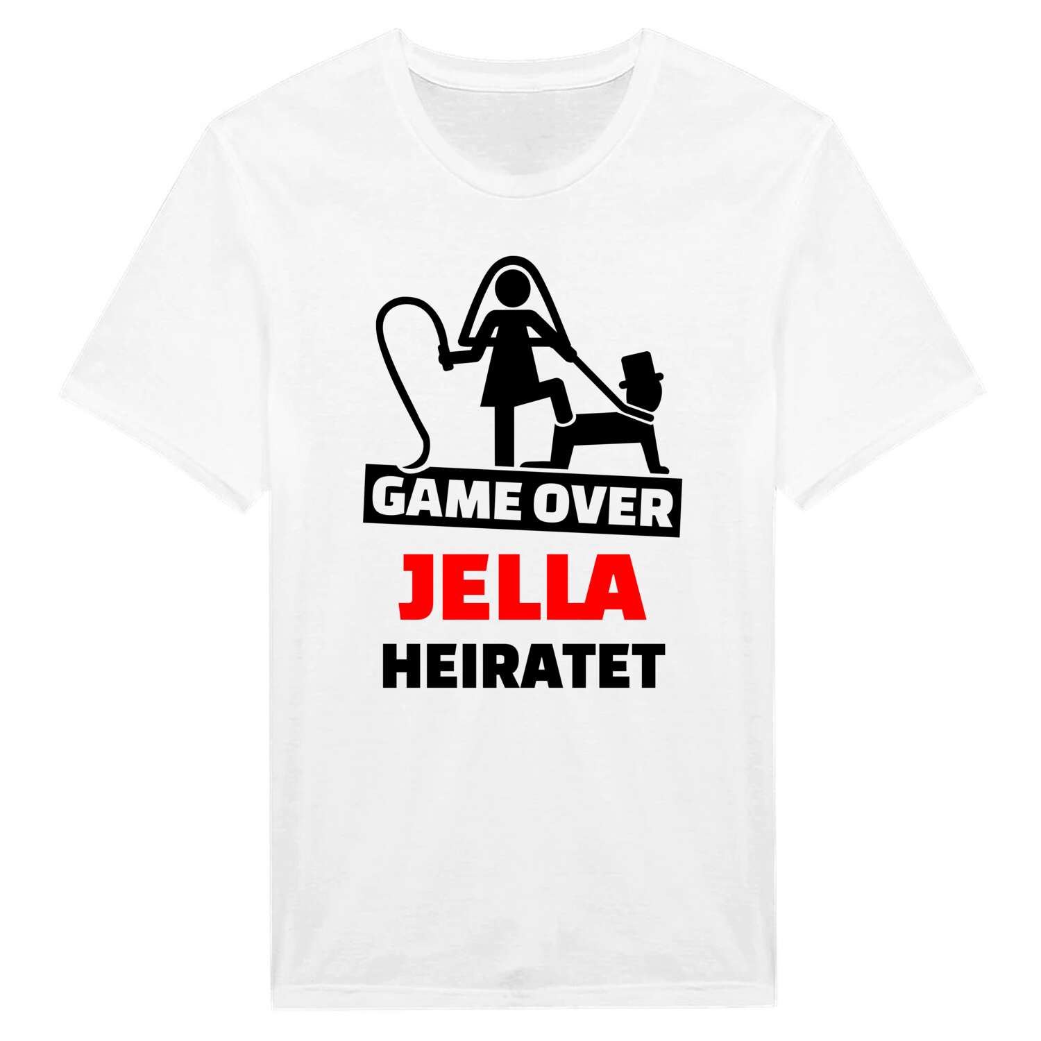 JGA T-Shirt »Game Over« für den Namen »Jella«