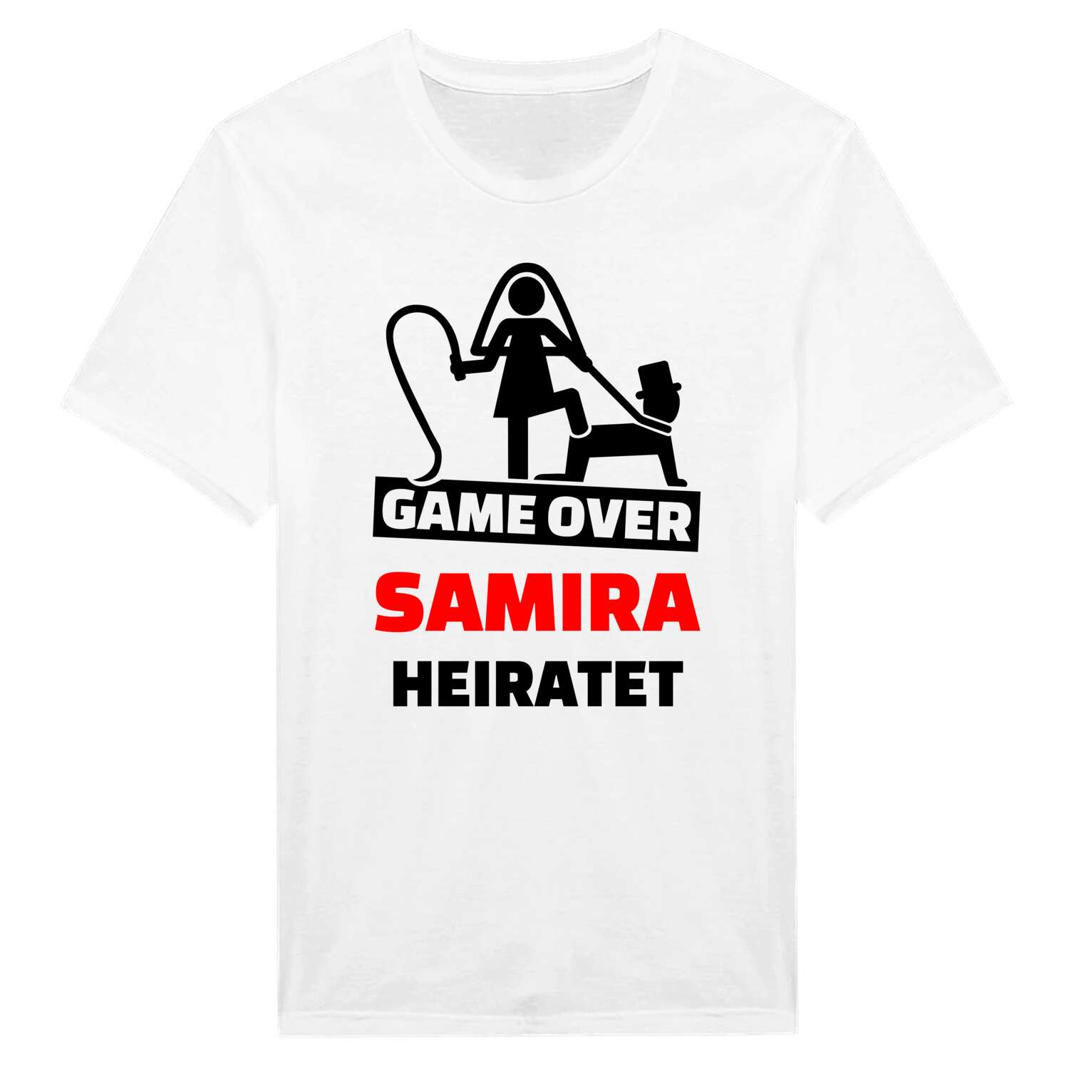 JGA T-Shirt »Game Over« für den Namen »Samira«