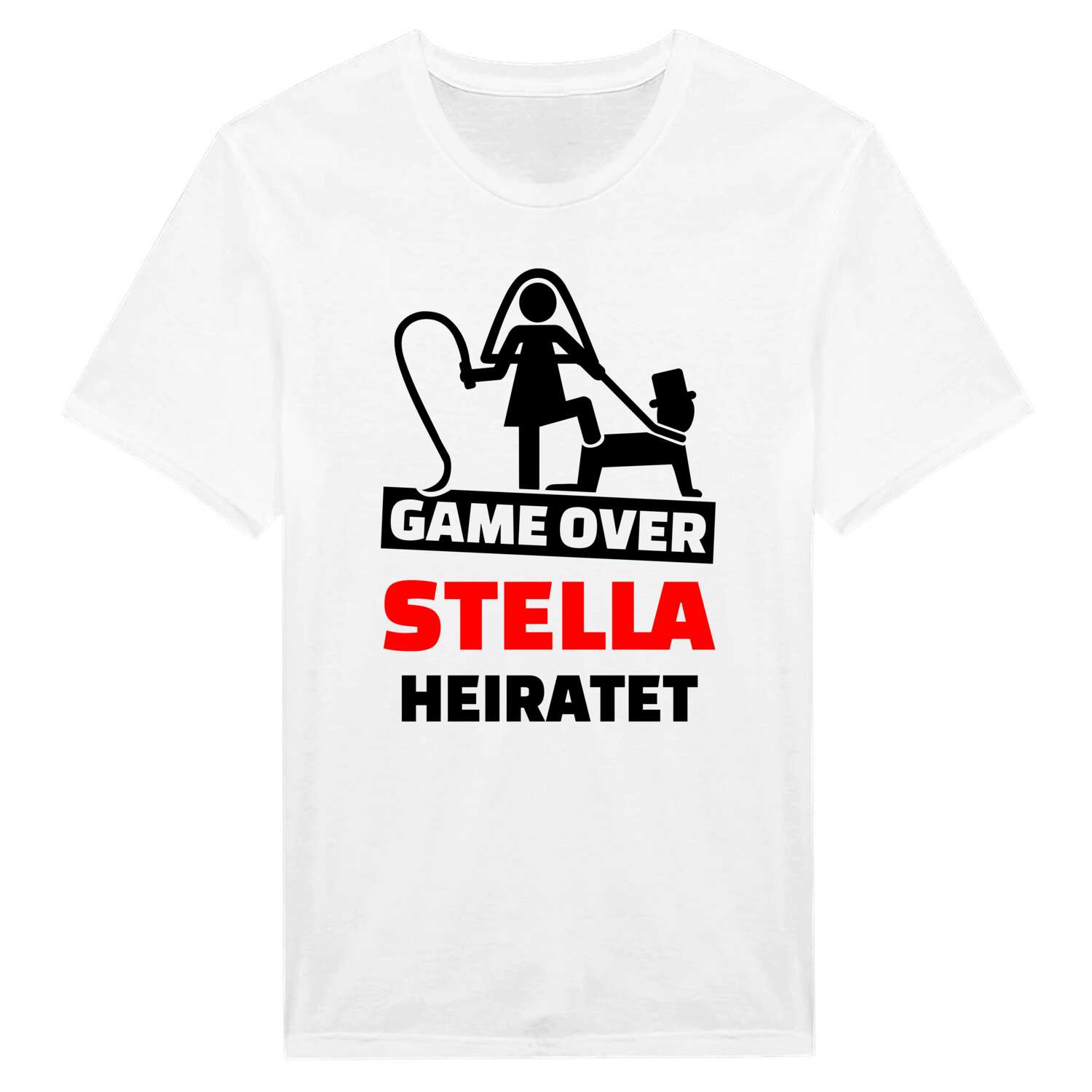 JGA T-Shirt »Game Over« für den Namen »Stella«