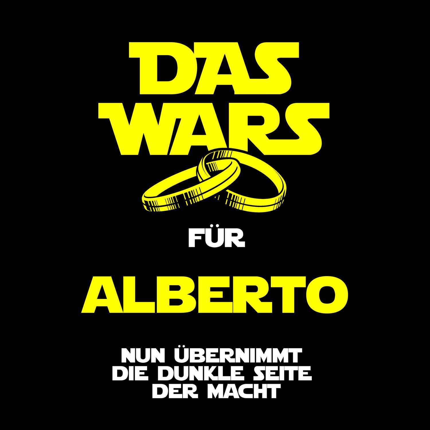 JGA T-Shirt »Das Wars« für den Namen »Alberto«