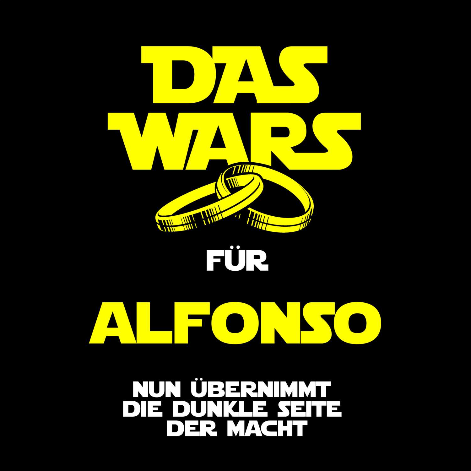 JGA T-Shirt »Das Wars« für den Namen »Alfonso«