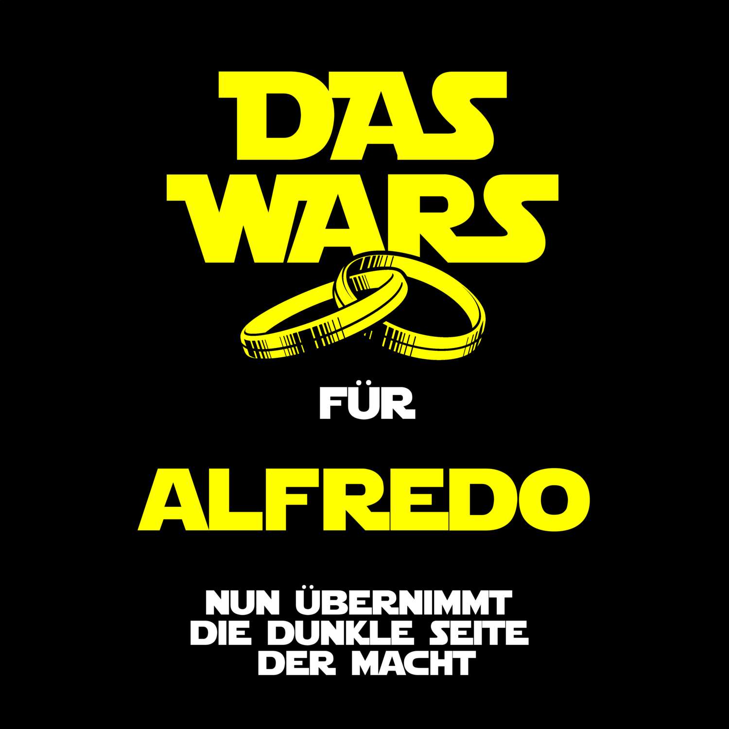 JGA T-Shirt »Das Wars« für den Namen »Alfredo«