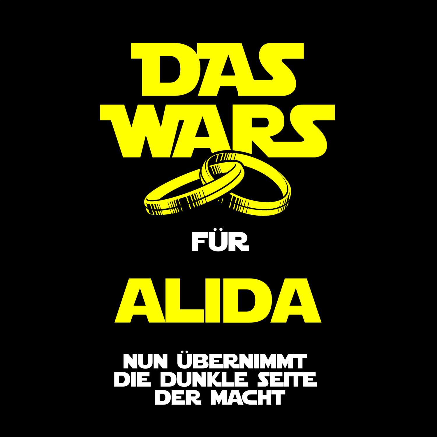 JGA T-Shirt »Das Wars« für den Namen »Alida«