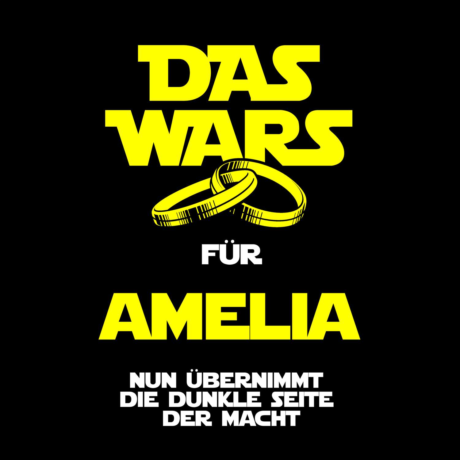 JGA T-Shirt »Das Wars« für den Namen »Amelia«